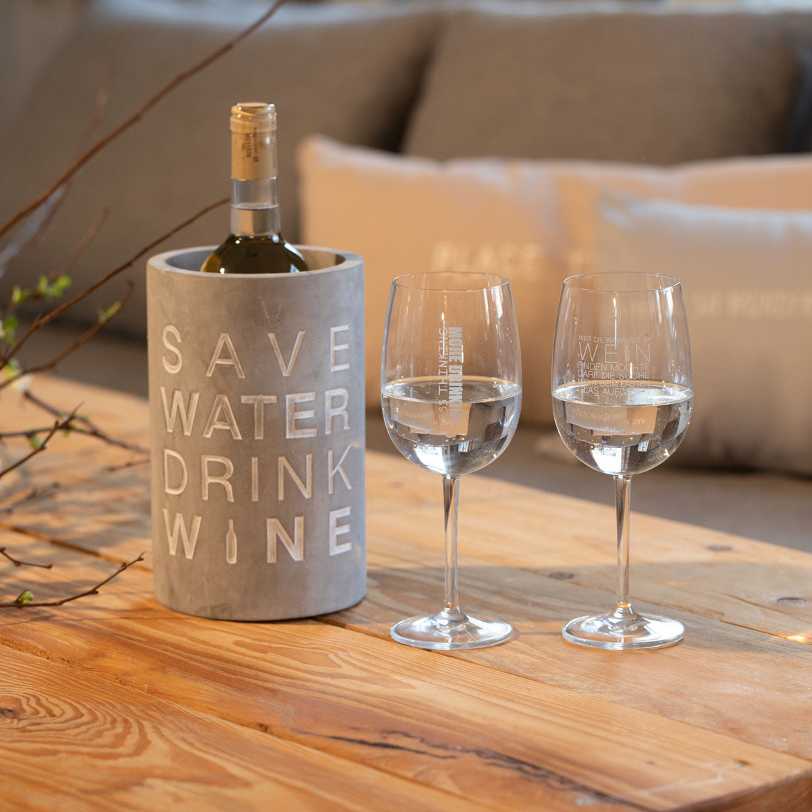 Räder Wijnkoeler Save water, drink wine - Oosterlinck Home