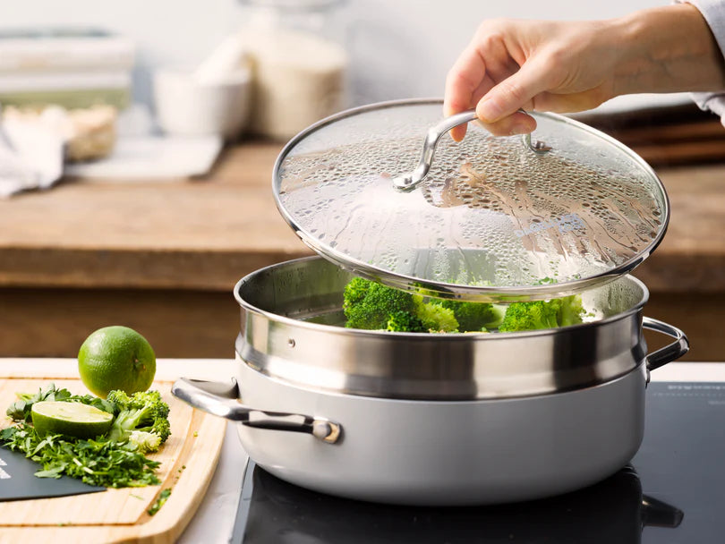 Dagelijkse Kost stoofpan met stoominzet en deksel 26cm