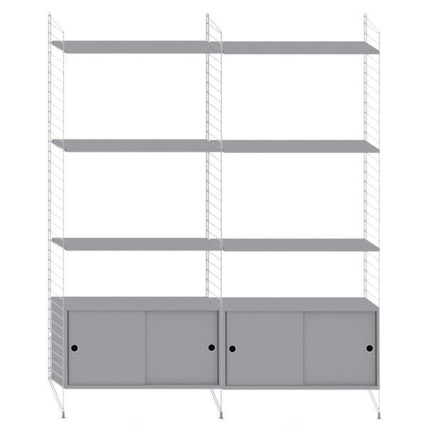String System hoge kast medium grijs - Oosterlinck
