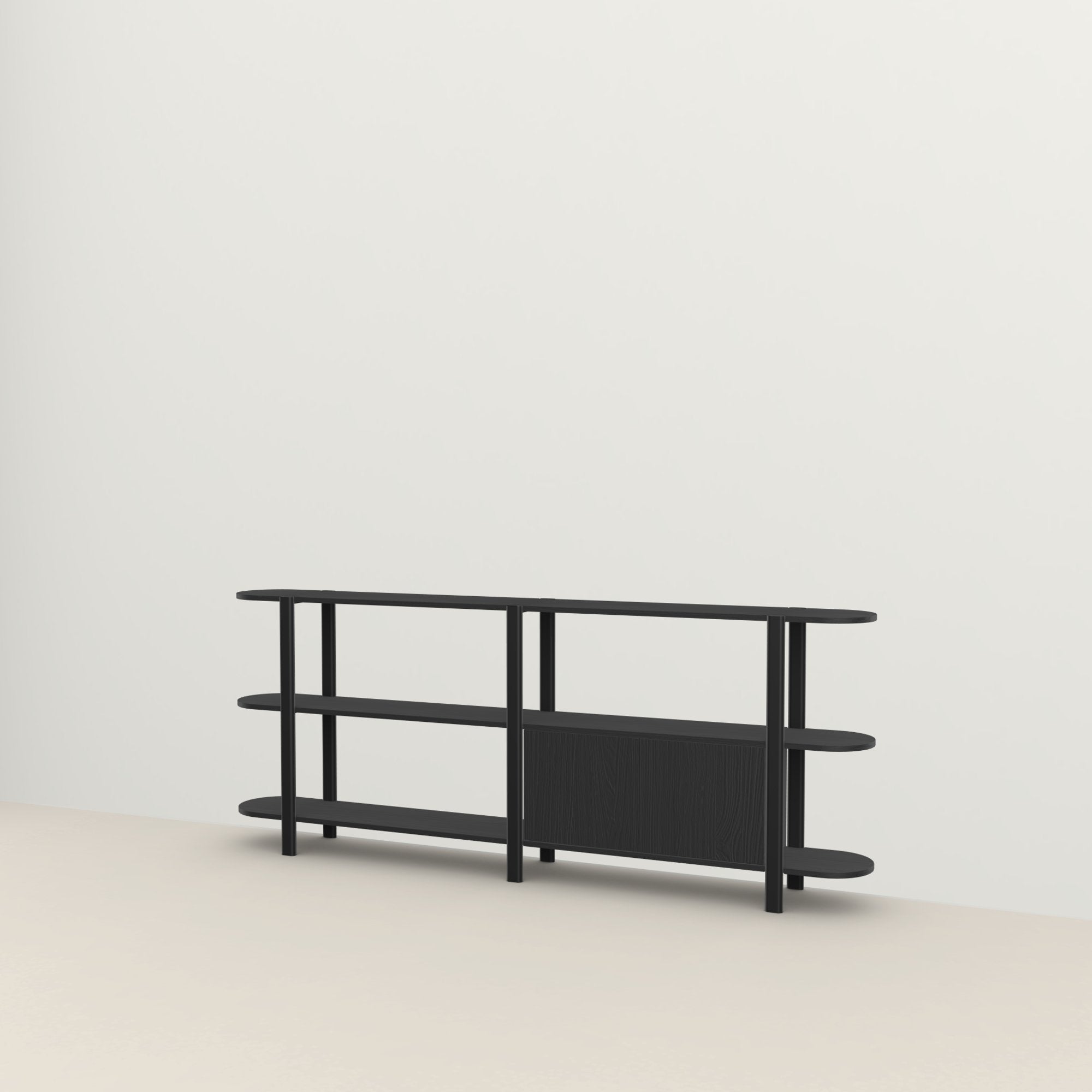 Studio Henk Oblique Cabinet - zwart frame - Oosterlinck Home