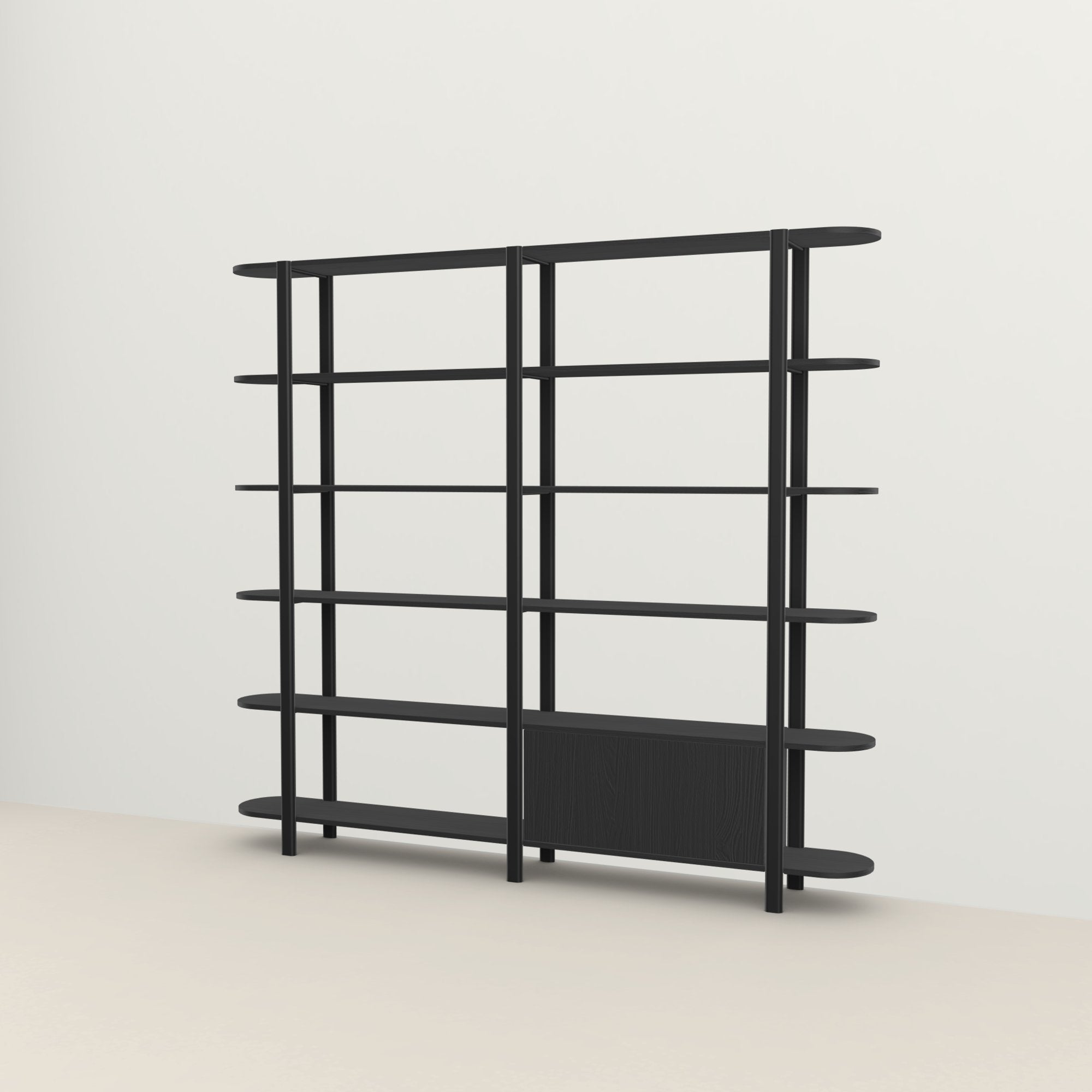 Studio Henk Oblique Cabinet - zwart frame - Oosterlinck Home