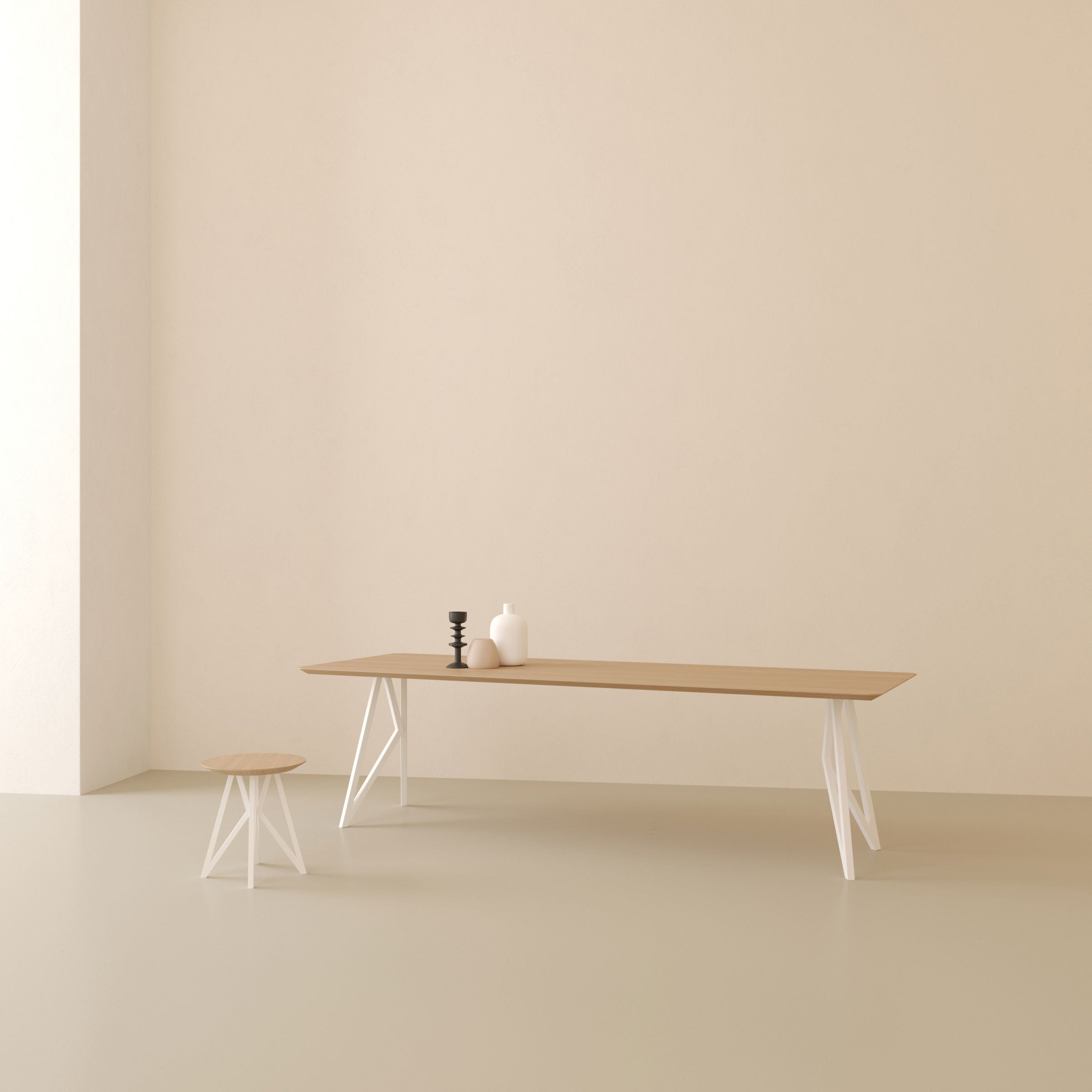 Studio Henk Butterfly salontafel - wit onderstel - Oosterlinck
