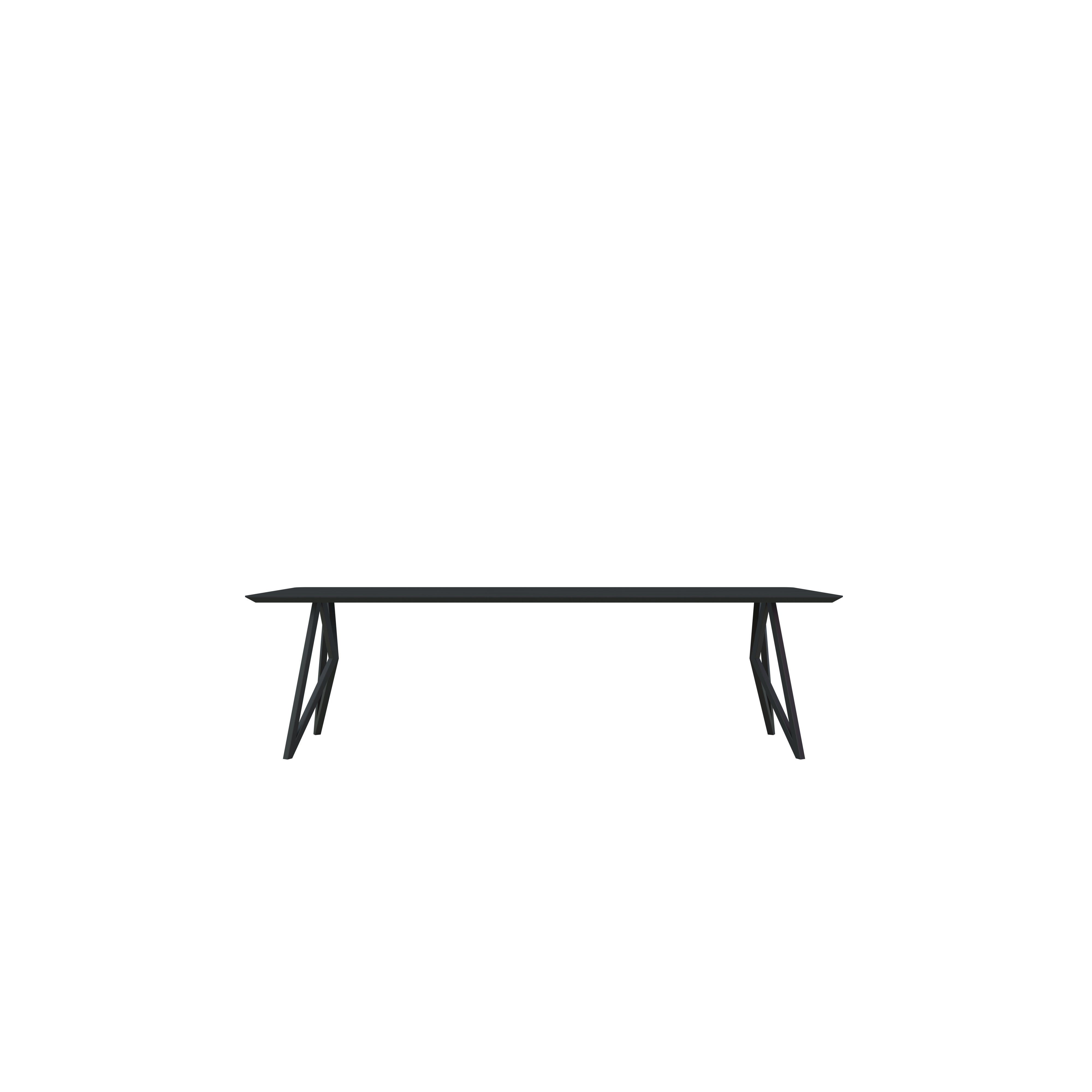 Studio Henk Butterfly tafel verjongd - zwart onderstel - alle formaten - Oosterlinck