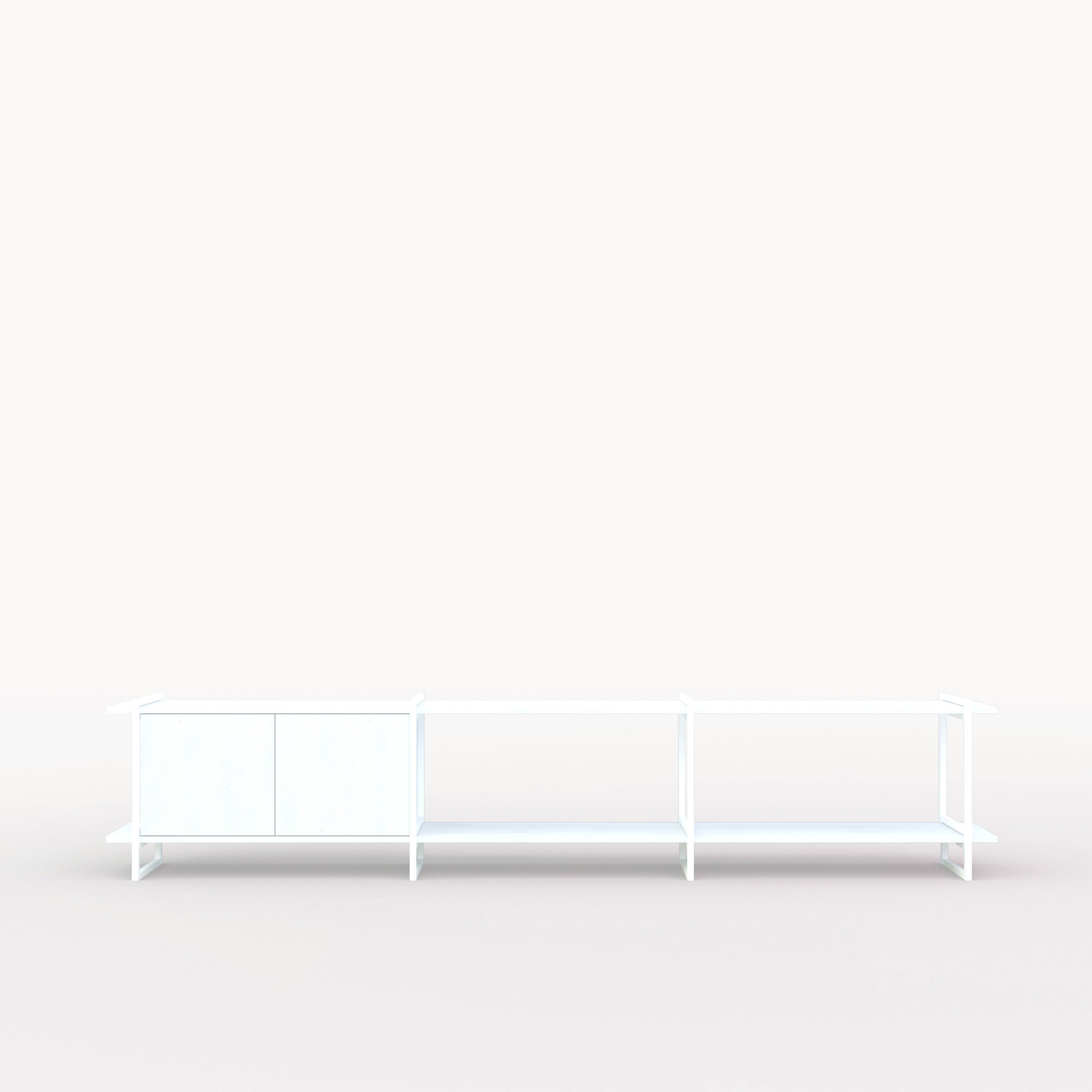 Studio Henk Modular Cabinet MC-2L - wit frame - Oosterlinck