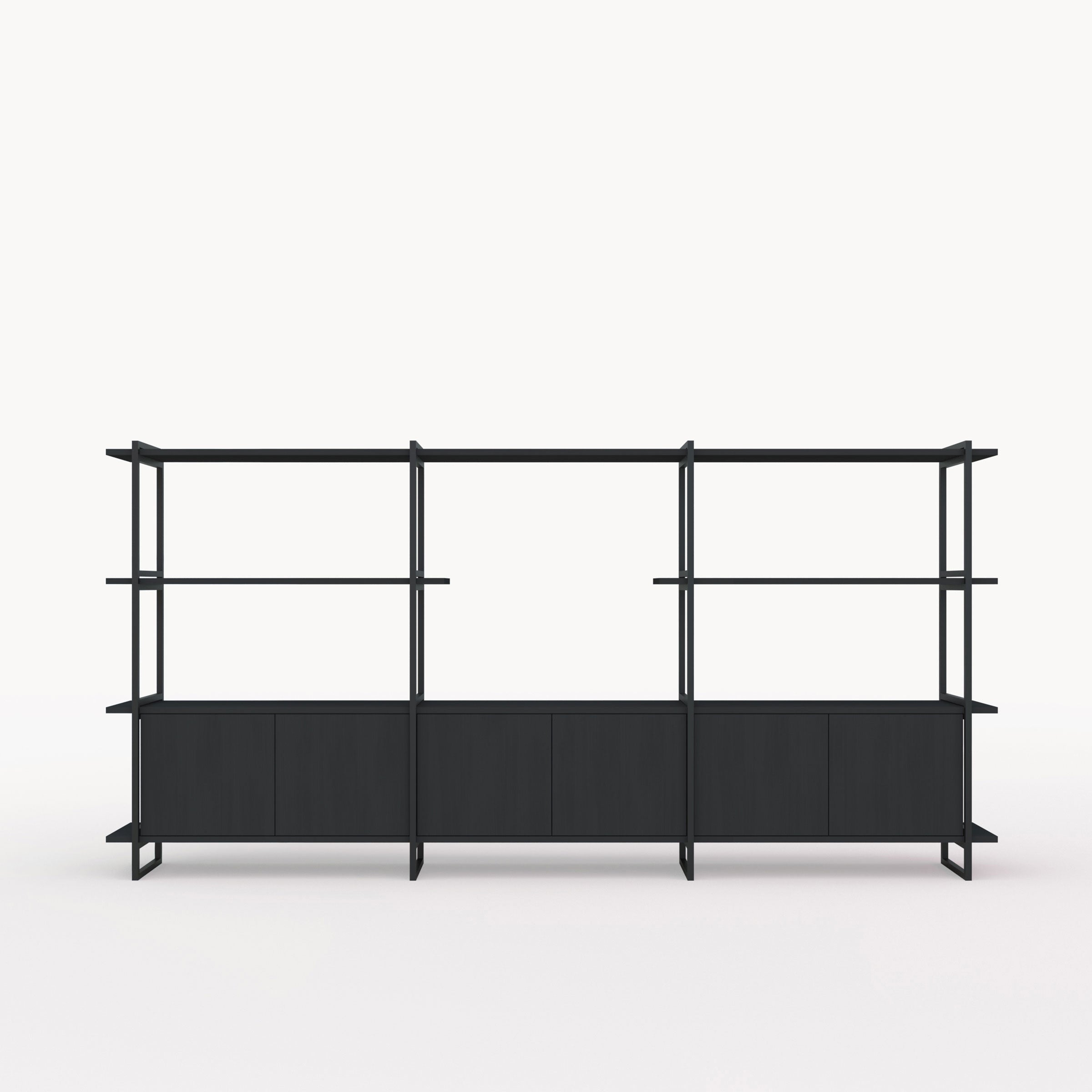 Studio Henk Modular Cabinet MC-4L - zwart frame - verschillende breedtes - Oosterlinck