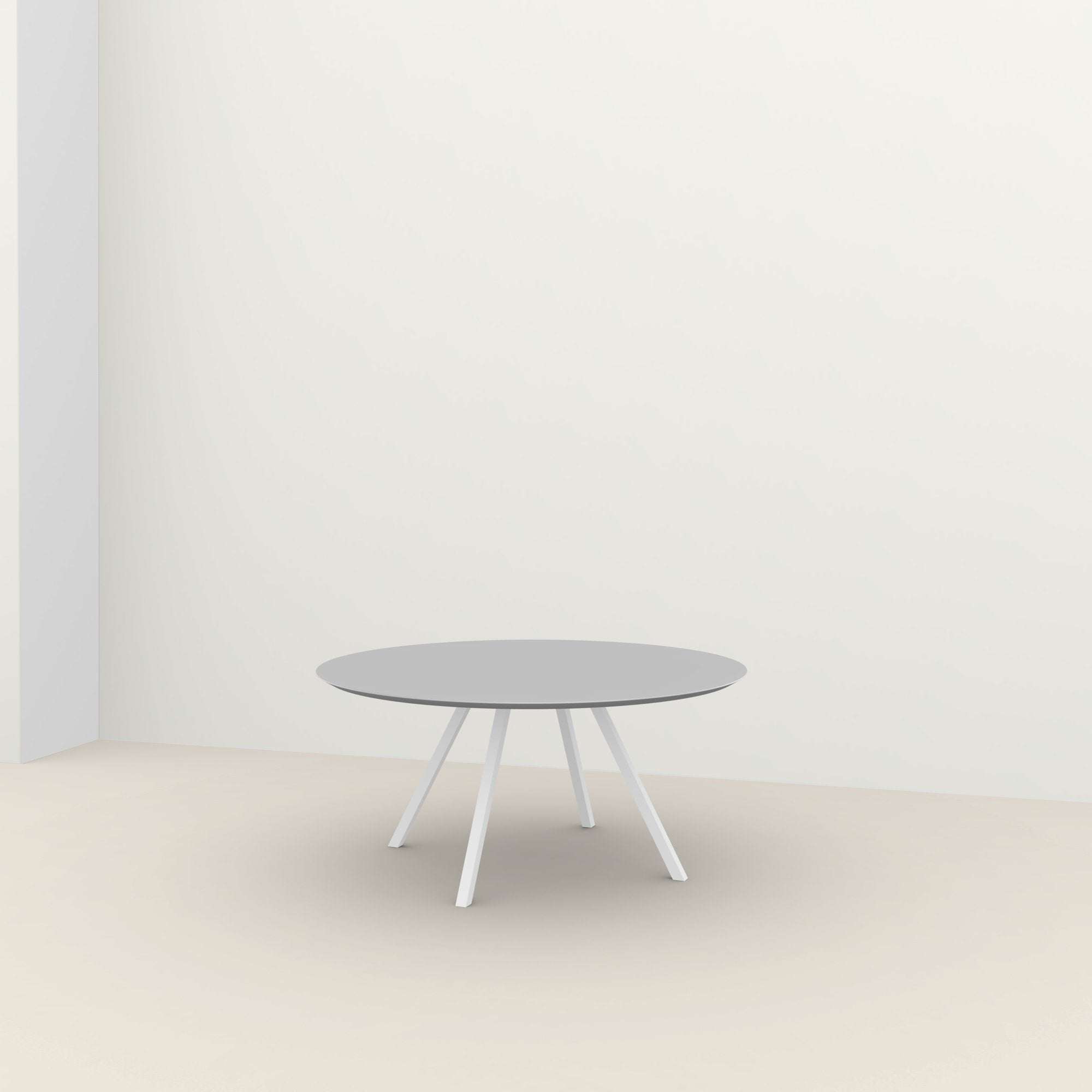 Studio Henk New Classic ronde tafel HPL verjongd - wit onderstel - alle formaten - Oosterlinck