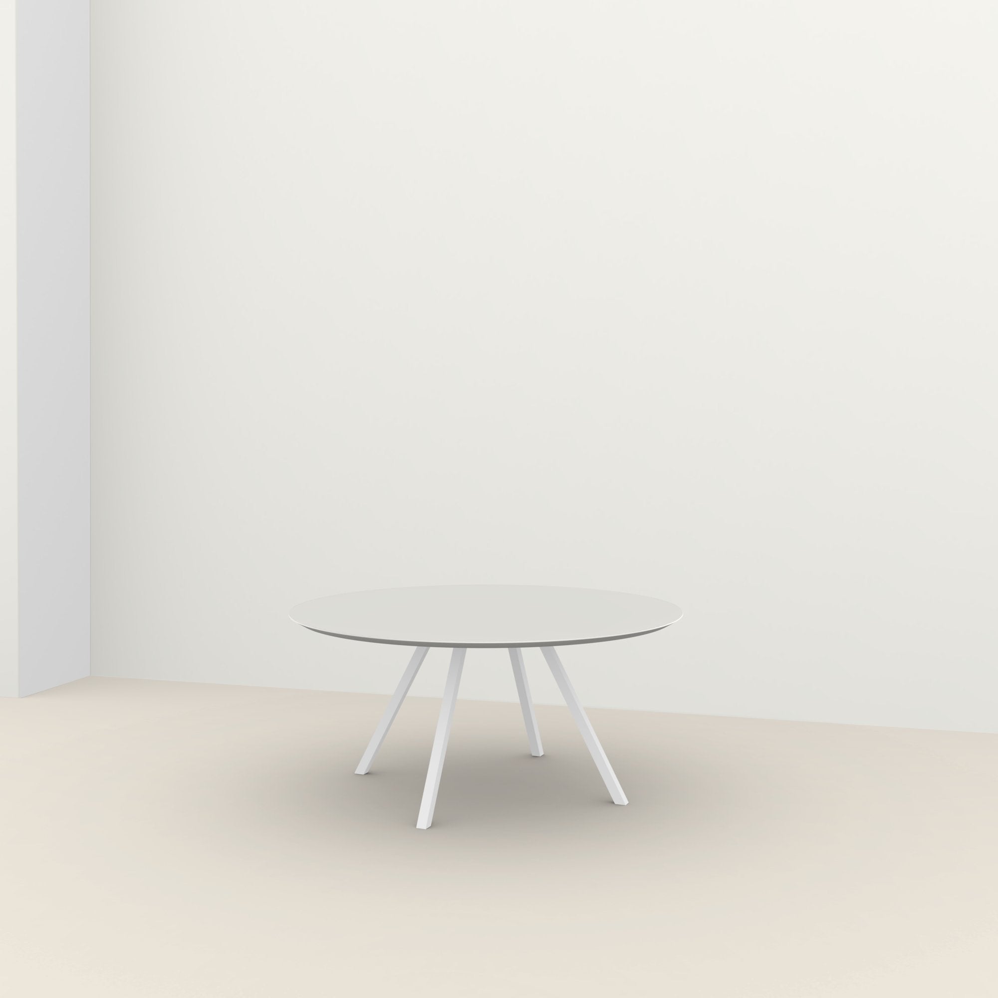 Studio Henk New Classic ronde tafel HPL verjongd - wit onderstel - alle formaten - Oosterlinck