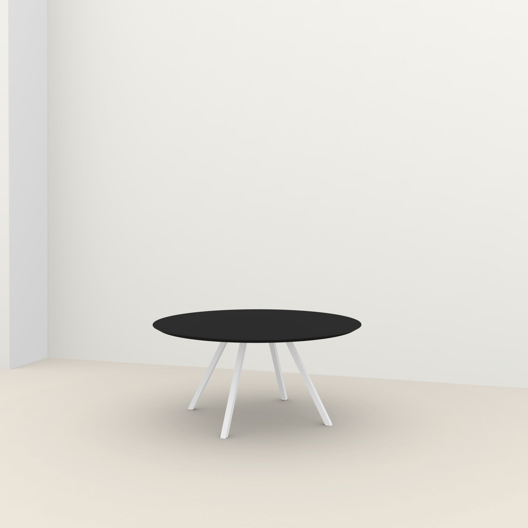 Studio Henk New Classic ronde tafel HPL verjongd - wit onderstel - alle formaten - Oosterlinck