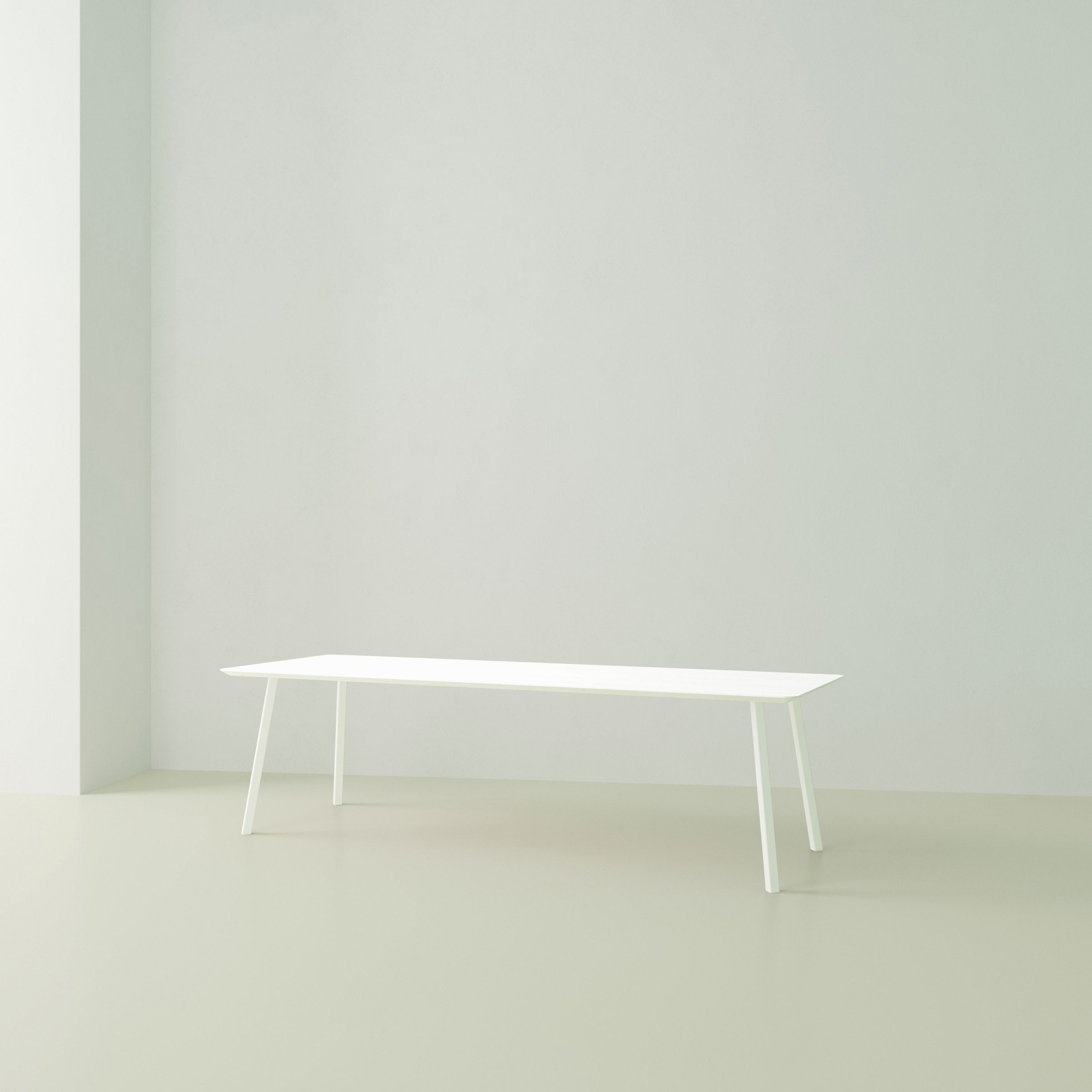 Studio Henk New Classic tafel HPL verjongd - wit onderstel - alle formaten - Oosterlinck