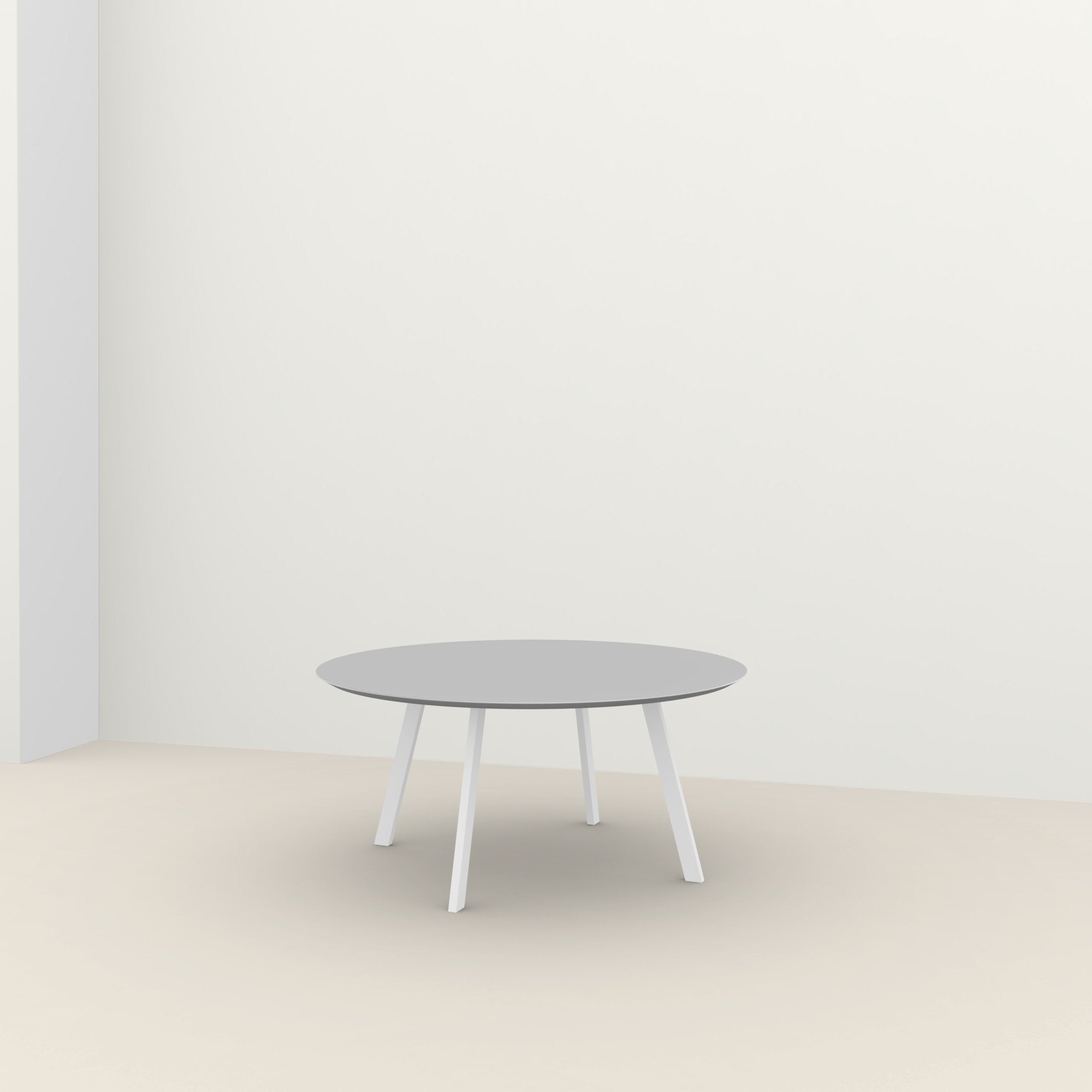 Studio Henk New Co ronde tafel HPL verjongd - wit onderstel - alle formaten - Oosterlinck