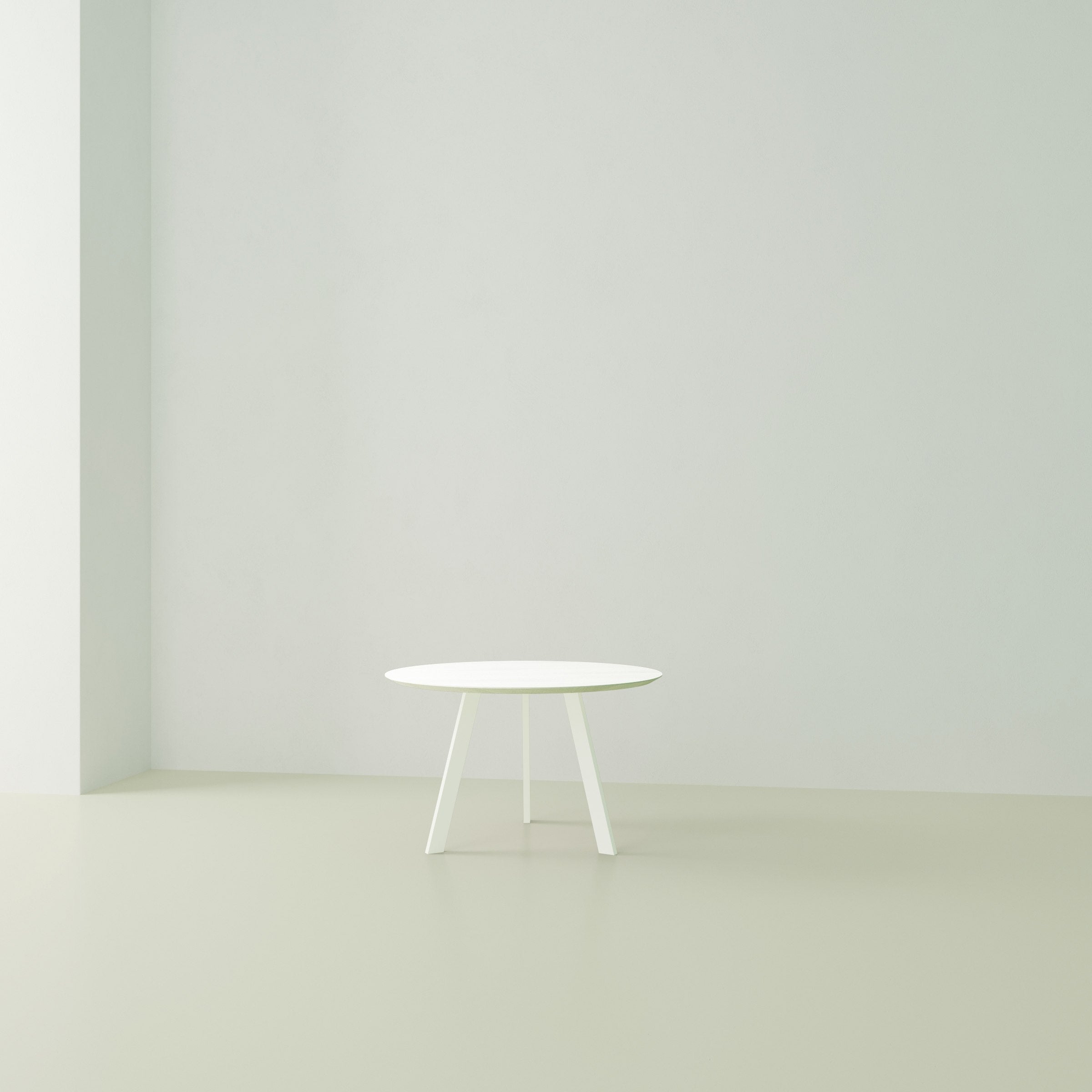 Studio Henk New Co tafel rond verjongd - wit onderstel - alle formaten - Oosterlinck