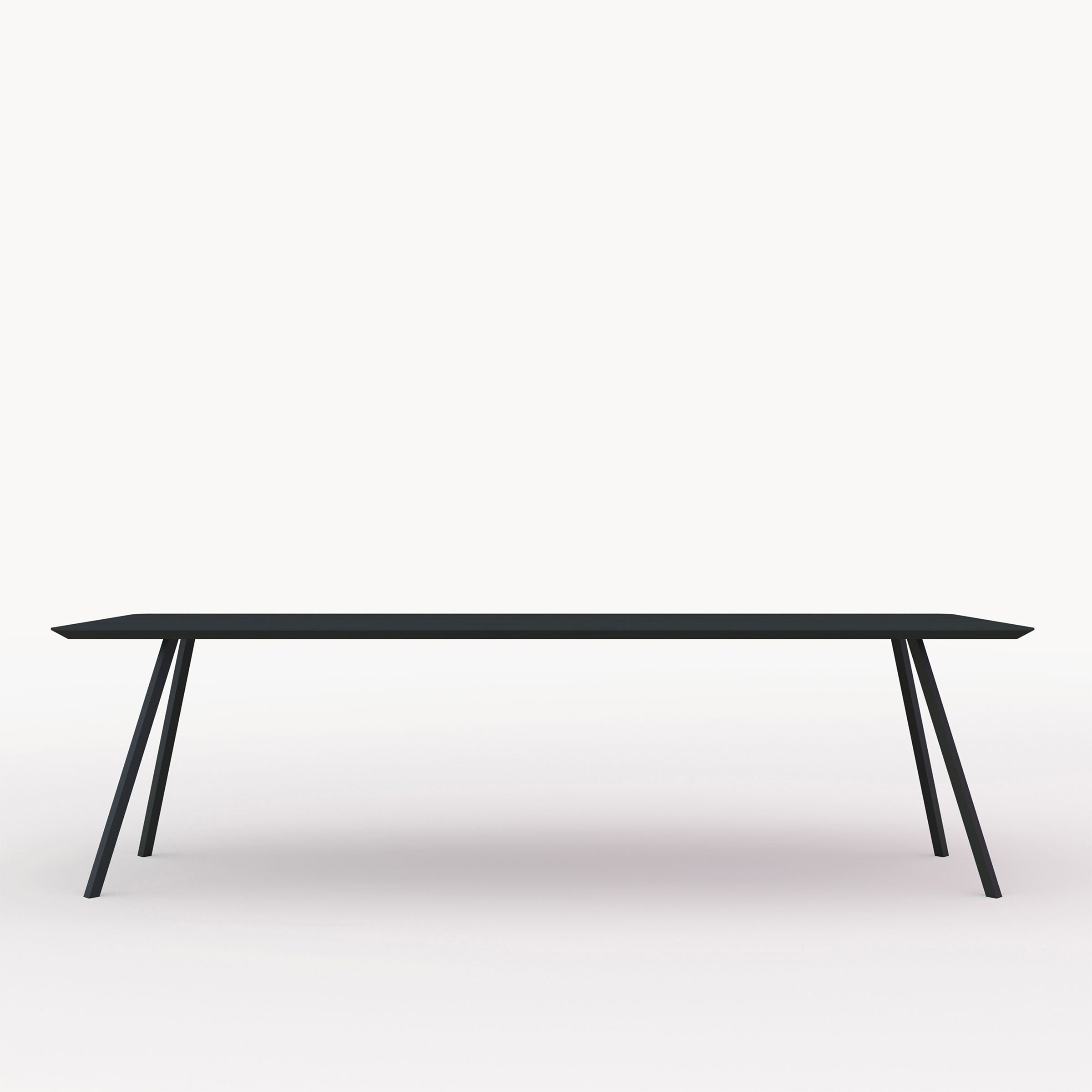 Studio Henk Slim Co tafel verjongd - zwart onderstel - alle formaten - Oosterlinck