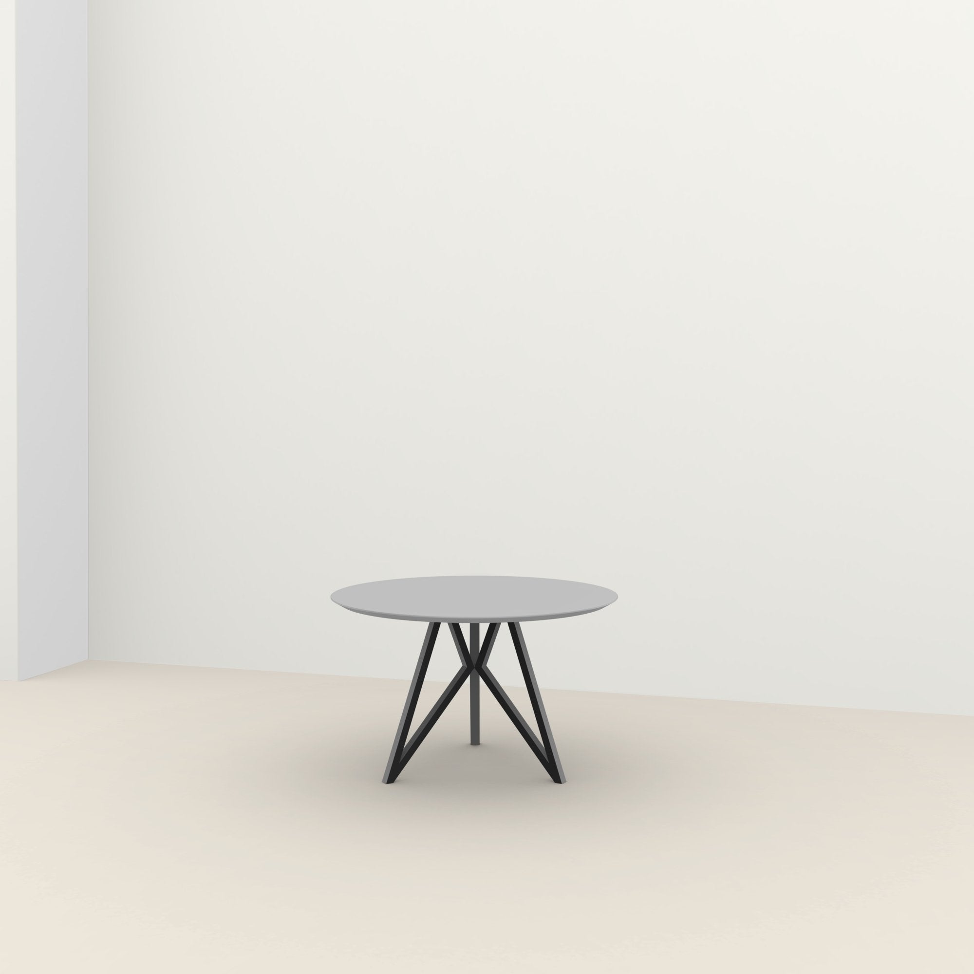 Studio Henk Butterfly ronde tafel HPL verjongd - zwart onderstel - alle formaten - Oosterlinck