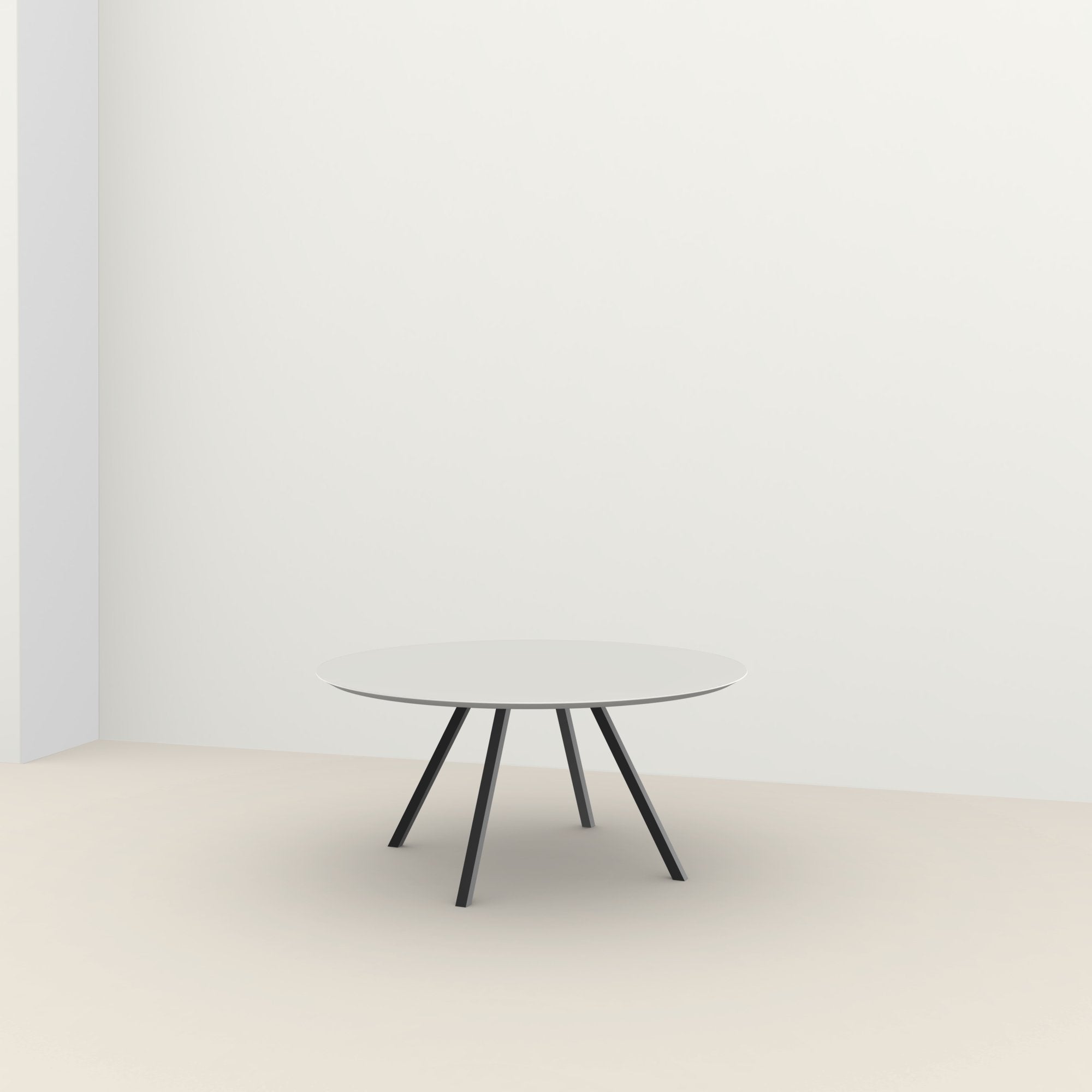 Studio Henk New Classic ronde tafel HPL verjongd - zwart onderstel - alle formaten - Oosterlinck