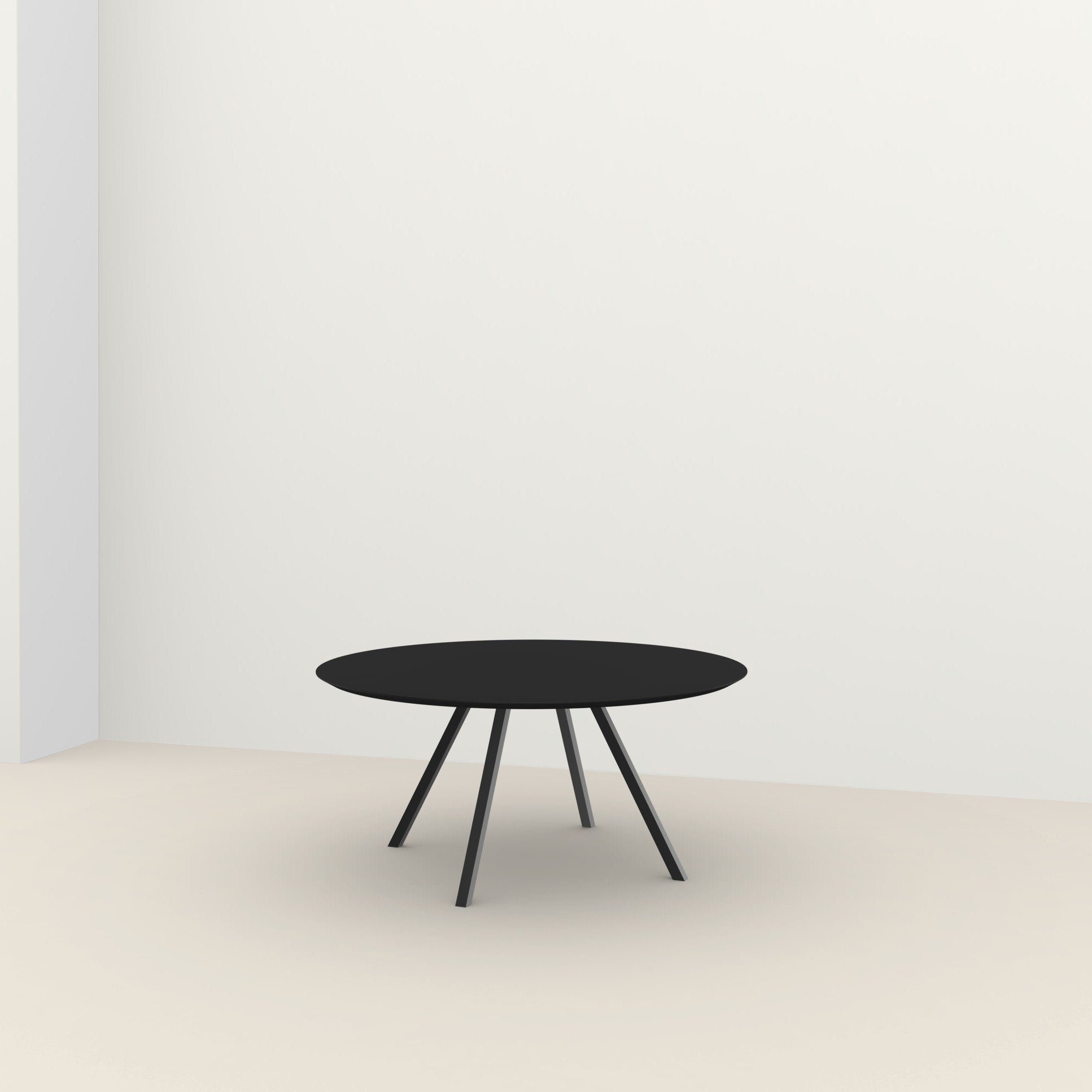 Studio Henk New Classic ronde tafel HPL verjongd - zwart onderstel - alle formaten - Oosterlinck