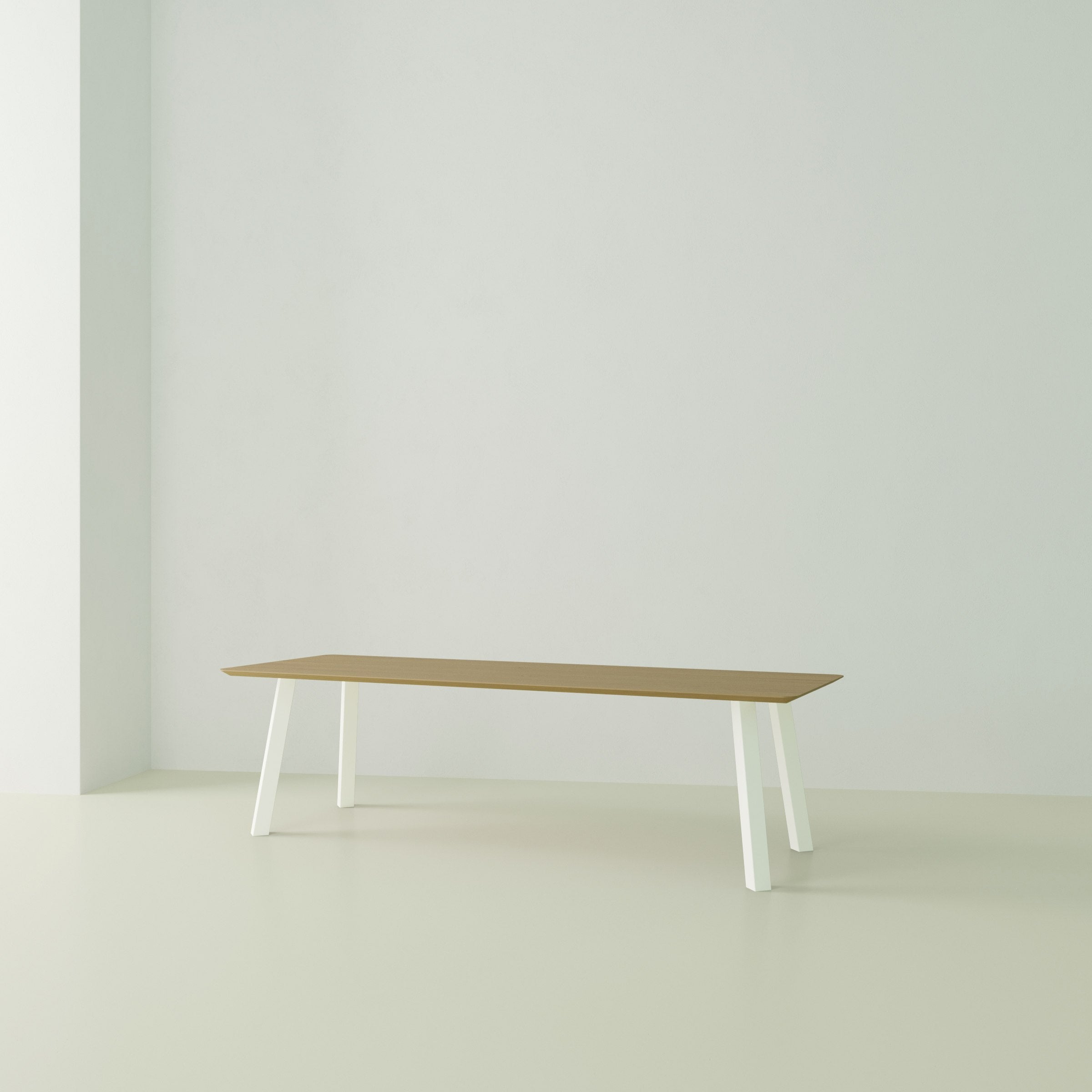 Studio Henk Co tafel verjongd - wit onderstel - alle formaten - Oosterlinck