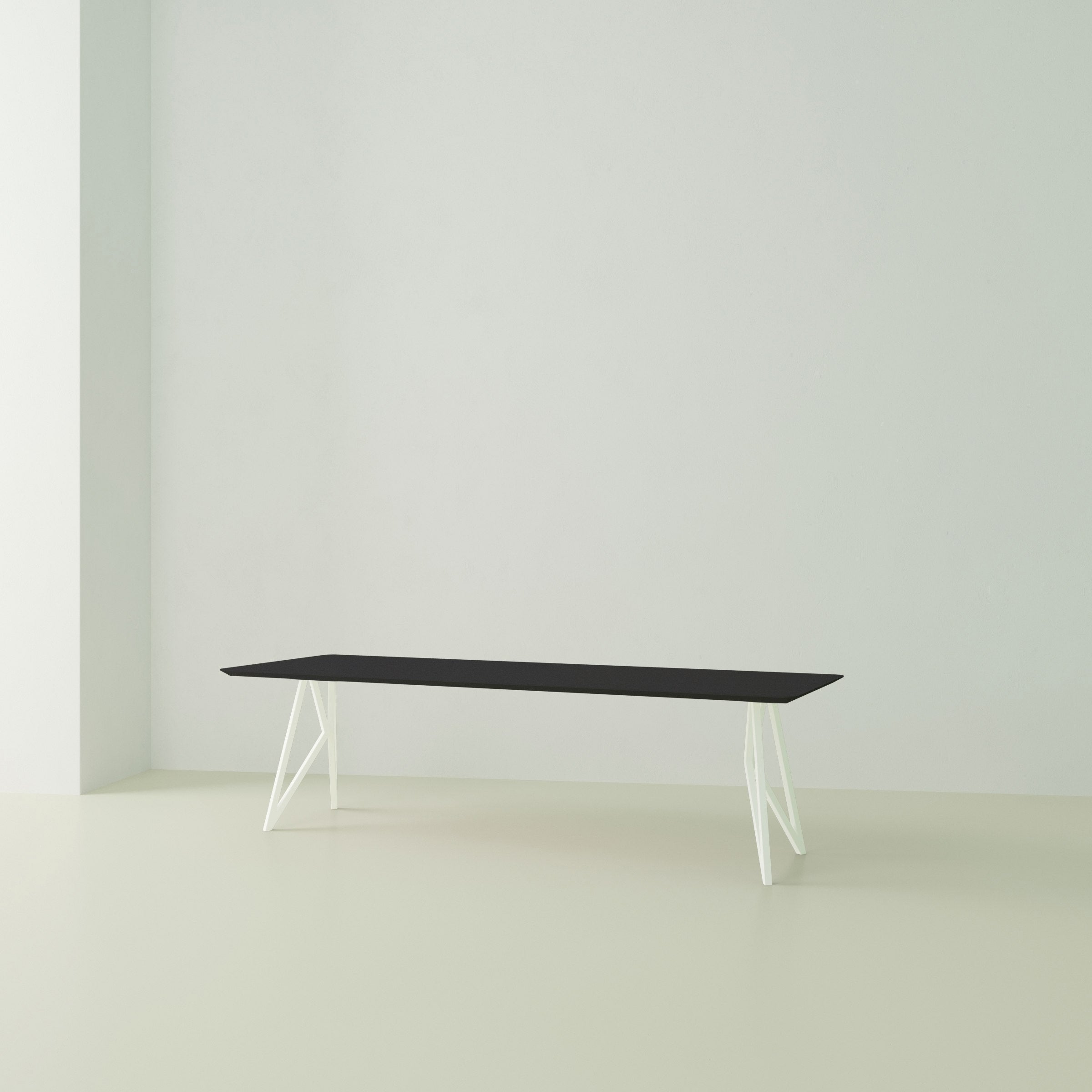 Studio Henk Butterfly tafel HPL verjongd - wit onderstel - alle formaten - Oosterlinck