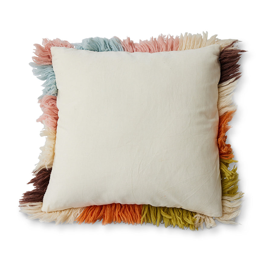 HK Living Fluffy Striped Cushion - Oosterlinck Home