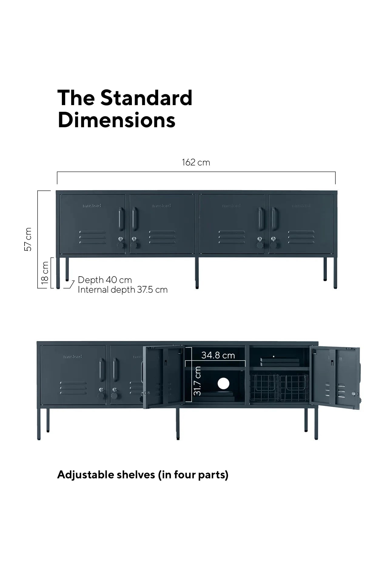 Mustard Made locker Standard slate - Oosterlinck