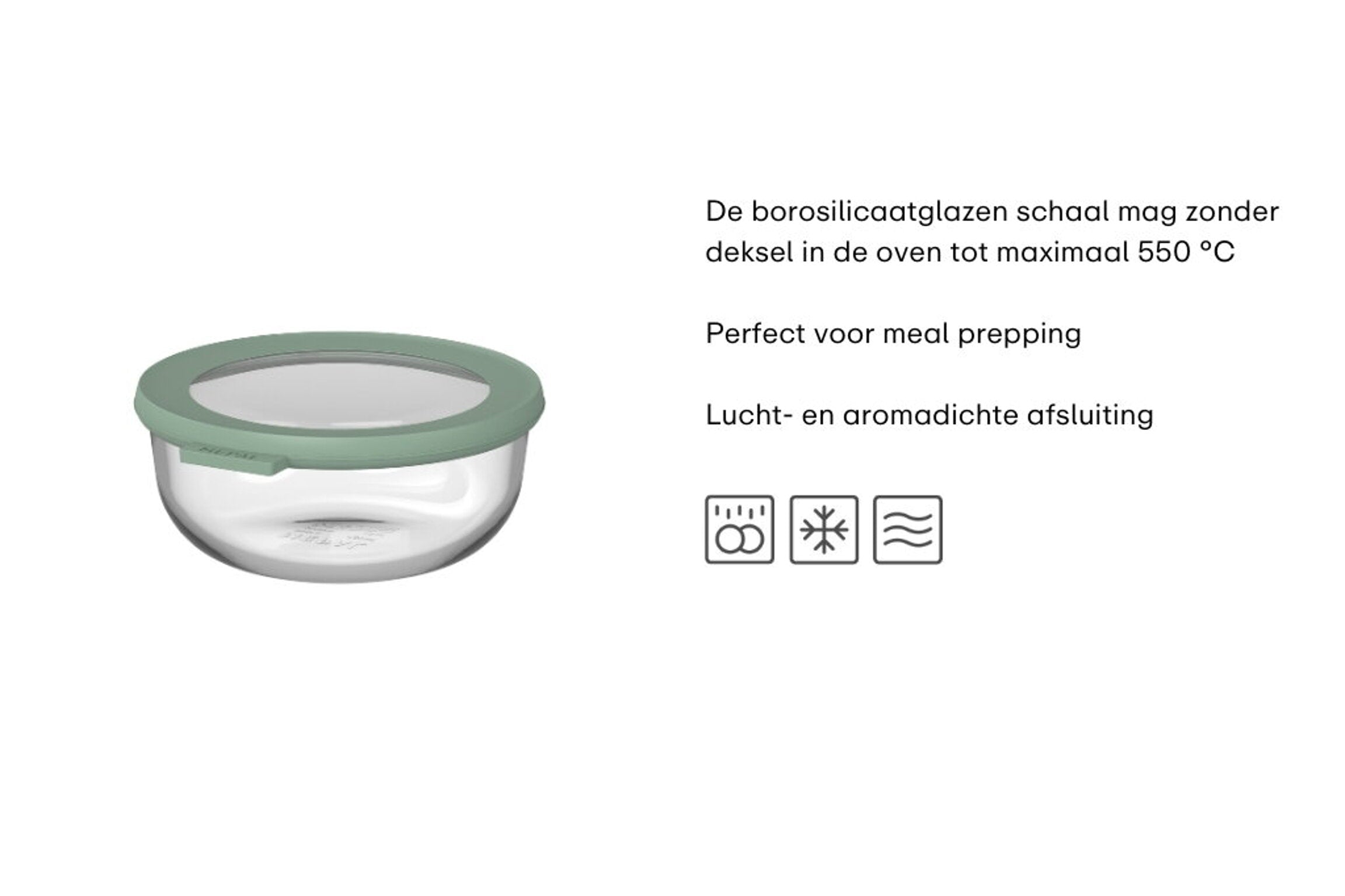 Mepal Multikom glas diepvries/microgolf Cirqula rond