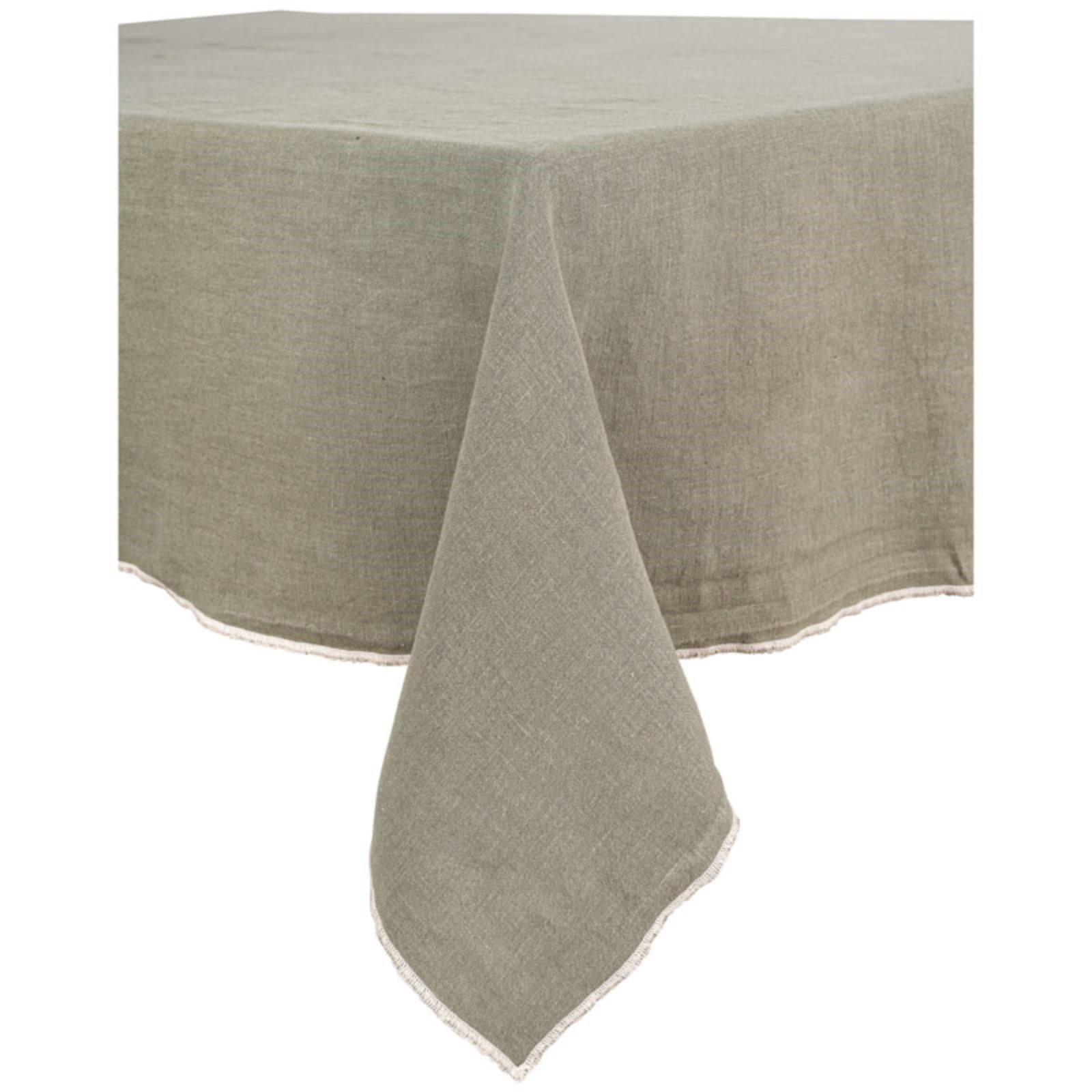 Haomy - Venise linnen tafelkleed rond 160 x 160 cm - diverse kleuren - Oosterlinck