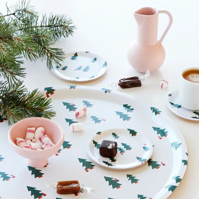 Blu Kat Serveerplateau Christmas Forest rond