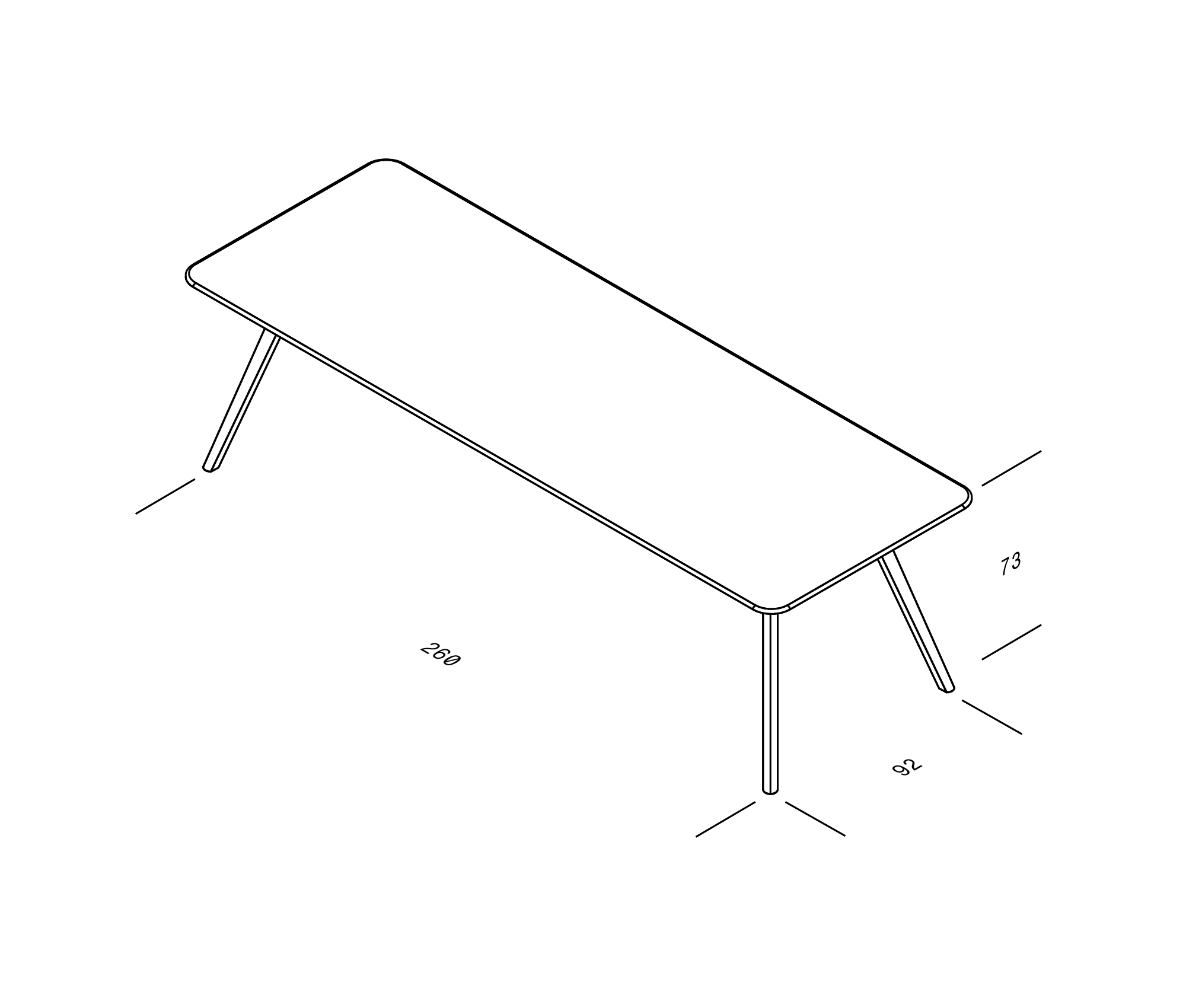 Objekte Unserer Tage Meyer Table Rechthoekig