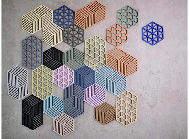 Zone Denmark Triangles kookpotonderzetters - kleurvarianten - Oosterlinck