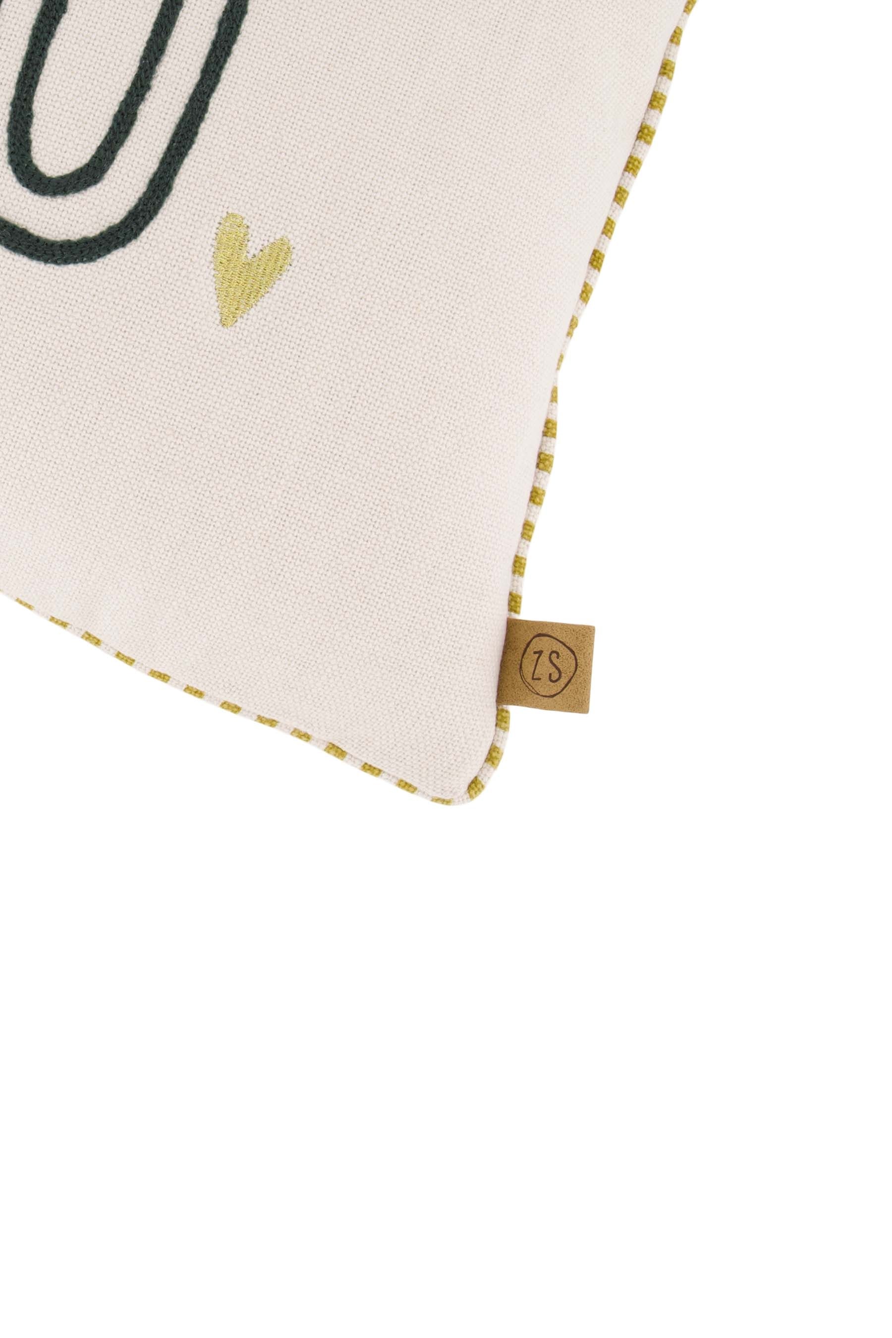 ZUSSS Kussen Love, Like, Adore 60X30cm - Oosterlinck