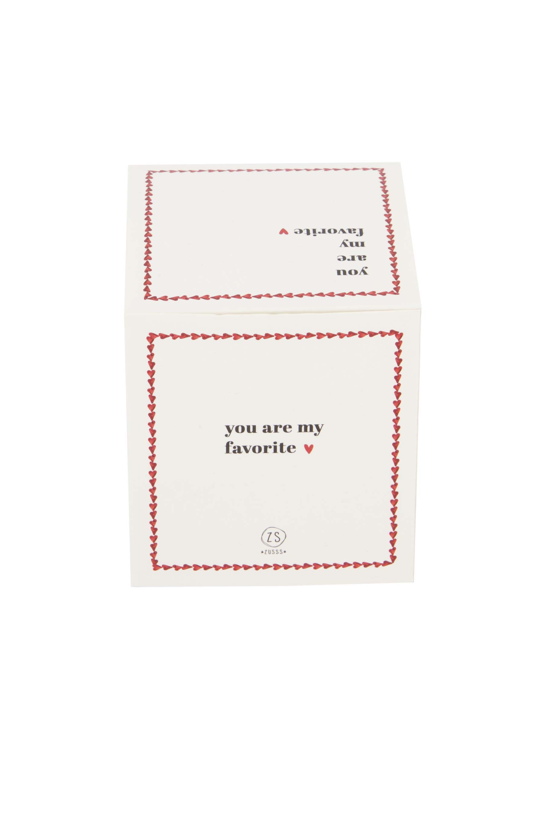 ZUSSS Geurkaars "You are my favourite" geschenkdoos - Oosterlinck Home