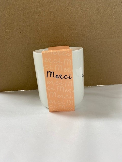ZUSSS Keramische geurkaars Jij maakt mij zo blij / Merci - Oosterlinck
