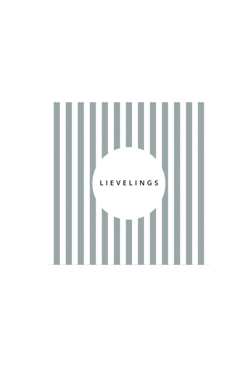 ZUSSS Servetten gestreept Leukerd, Love, Kusss of Lievelings - Oosterlinck