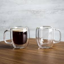 Zwilling Sorrento Plus dubbelwandig glas met greep espresso - set van 2 - Oosterlinck