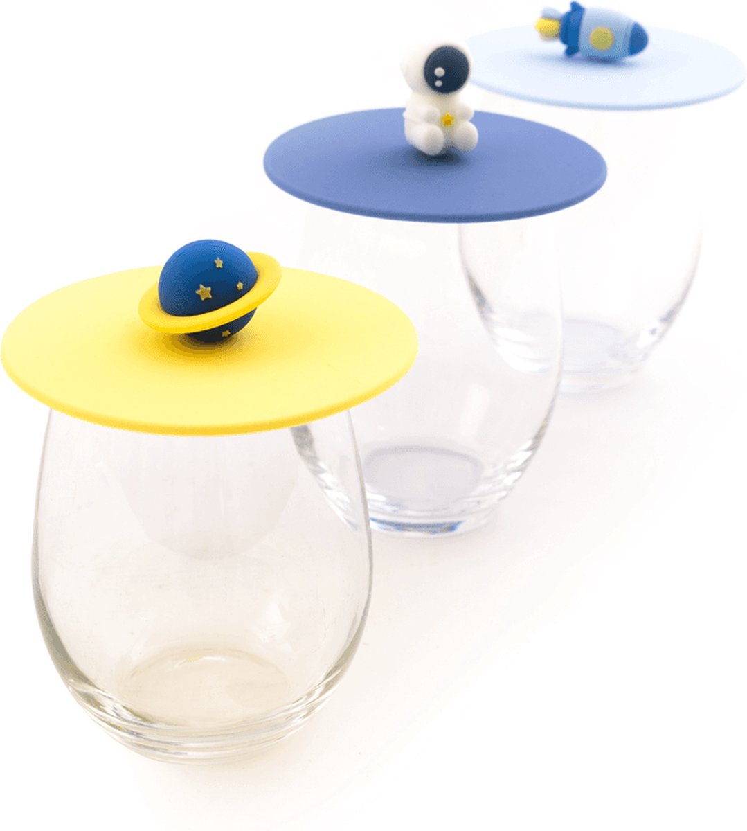 DOTZ DEKSEL UIT SILICONE MULTICOLOR RUIMTEVAART - Oosterlinck