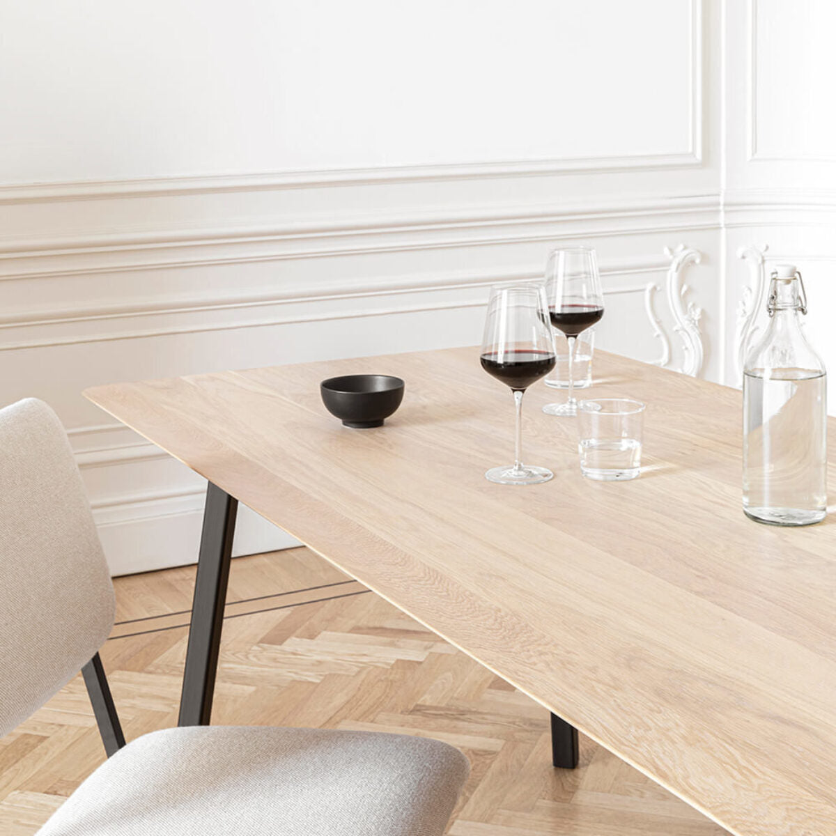 Studio Henk New Classic tafel - zwart onderstel - rechthoekig - alle formaten - Oosterlinck
