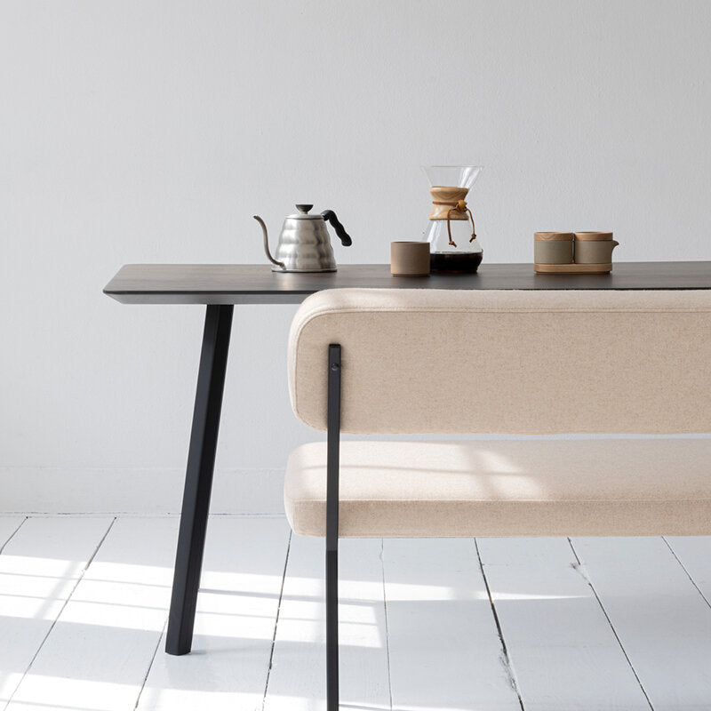 Studio Henk New Classic tafel - zwart onderstel - rechthoekig - alle formaten - Oosterlinck