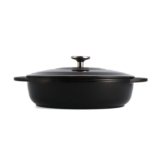 Bourgogne lage braadpan 28cm (zwart of rood) - Oosterlinck