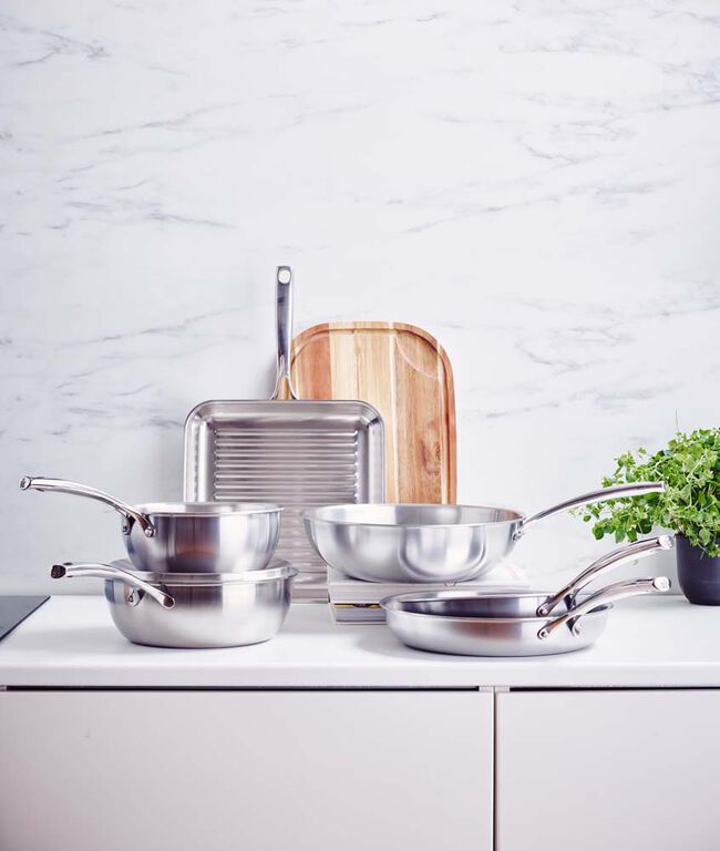 BK Superior Tri-Ply Wok 30cm - Oosterlinck