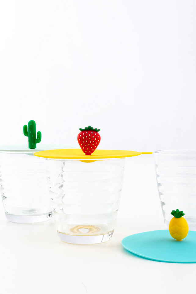 DOTZ DEKSEL UIT SILICONE CACTUS, ANANAS OF AARDBEI - Oosterlinck