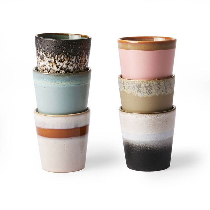 HKLiving 70s ceramics : coffee mug - Oosterlinck