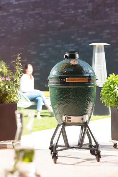 Big Green Egg Set: Medium + Nest met Integgrated handler - Oosterlinck