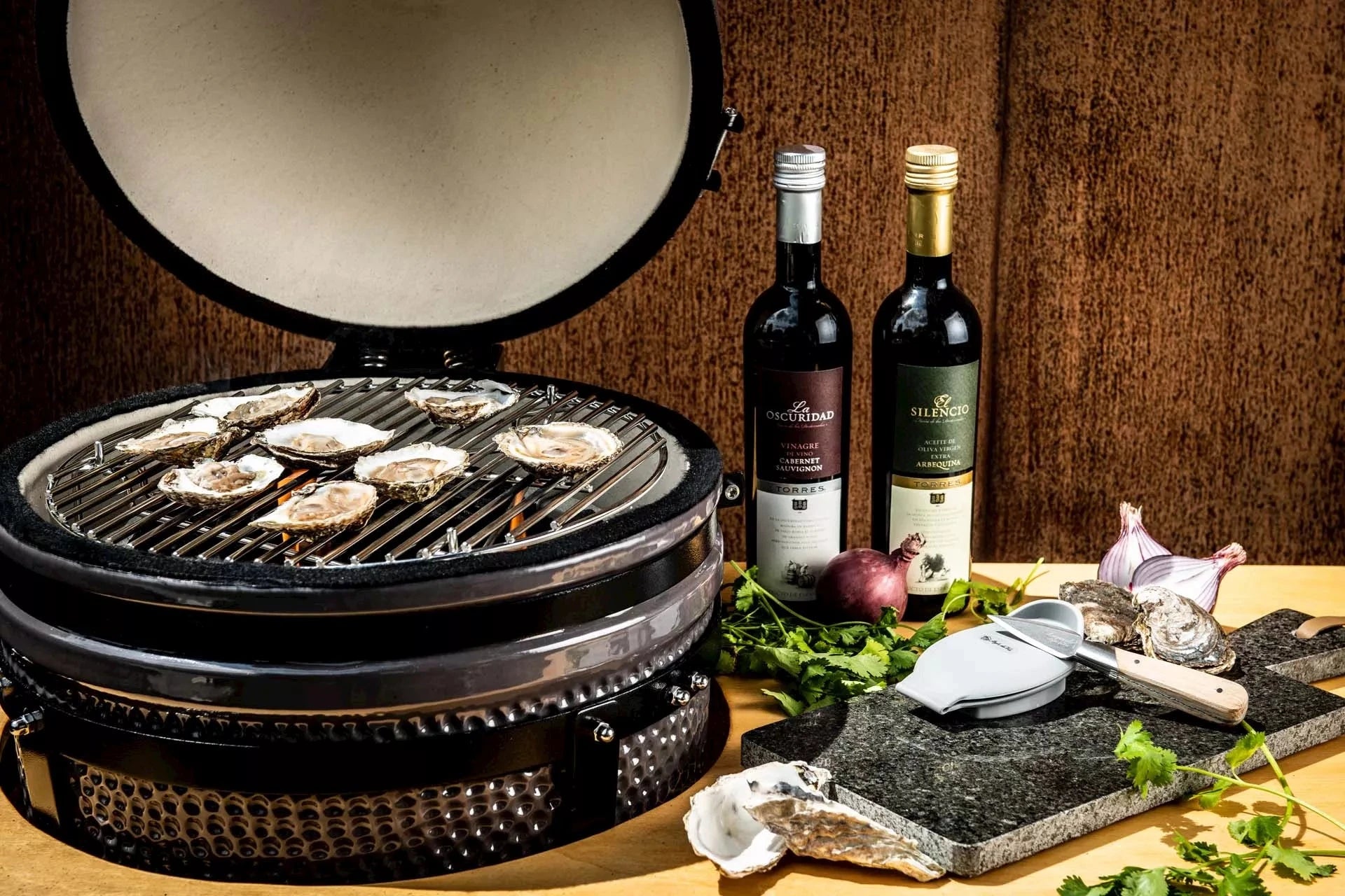 Laguiole Luxury Line Oester geschenkset Eikenhout - Oosterlinck