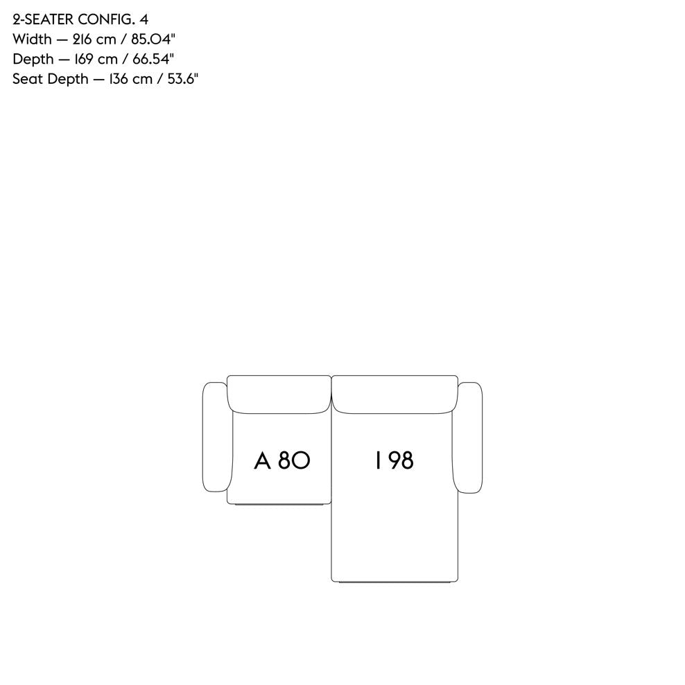 Muuto In Situ 2 zits bank (Con. 4) - Oosterlinck