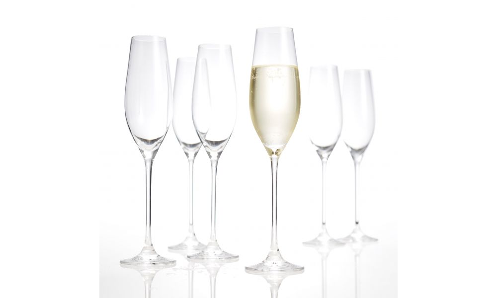 Salt & Pepper champagneglazen Cuvee (set van 6) - Oosterlinck