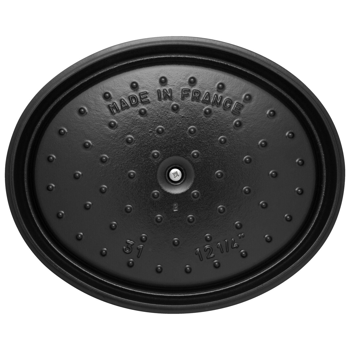 STAUB LA COCOTTE GIETIJZEREN BRAADPAN 31 CM / 5,5 L, OVAAL, WHITE TRUFFLE - Oosterlinck