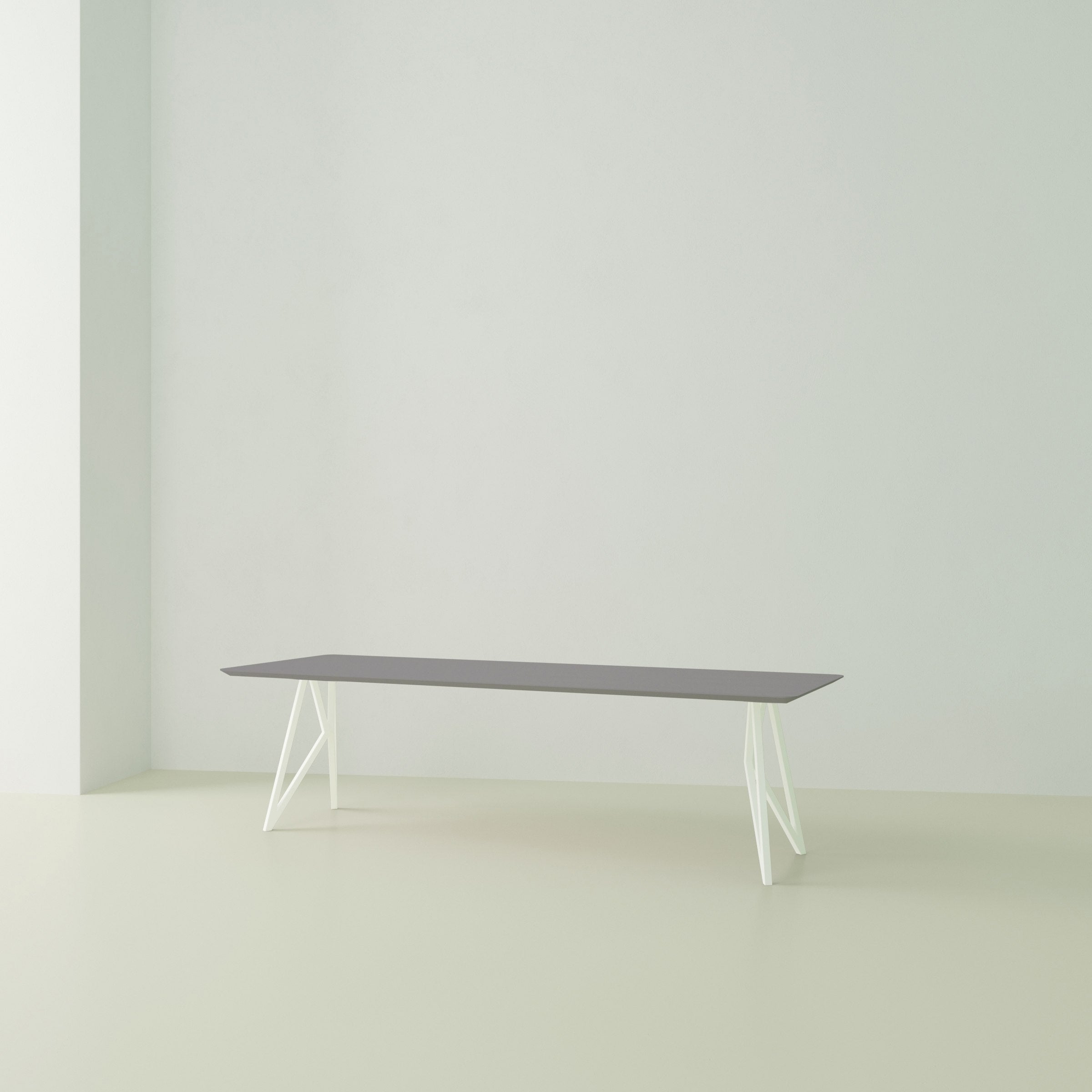 Studio Henk Butterfly tafel HPL verjongd - wit onderstel - alle formaten - Oosterlinck