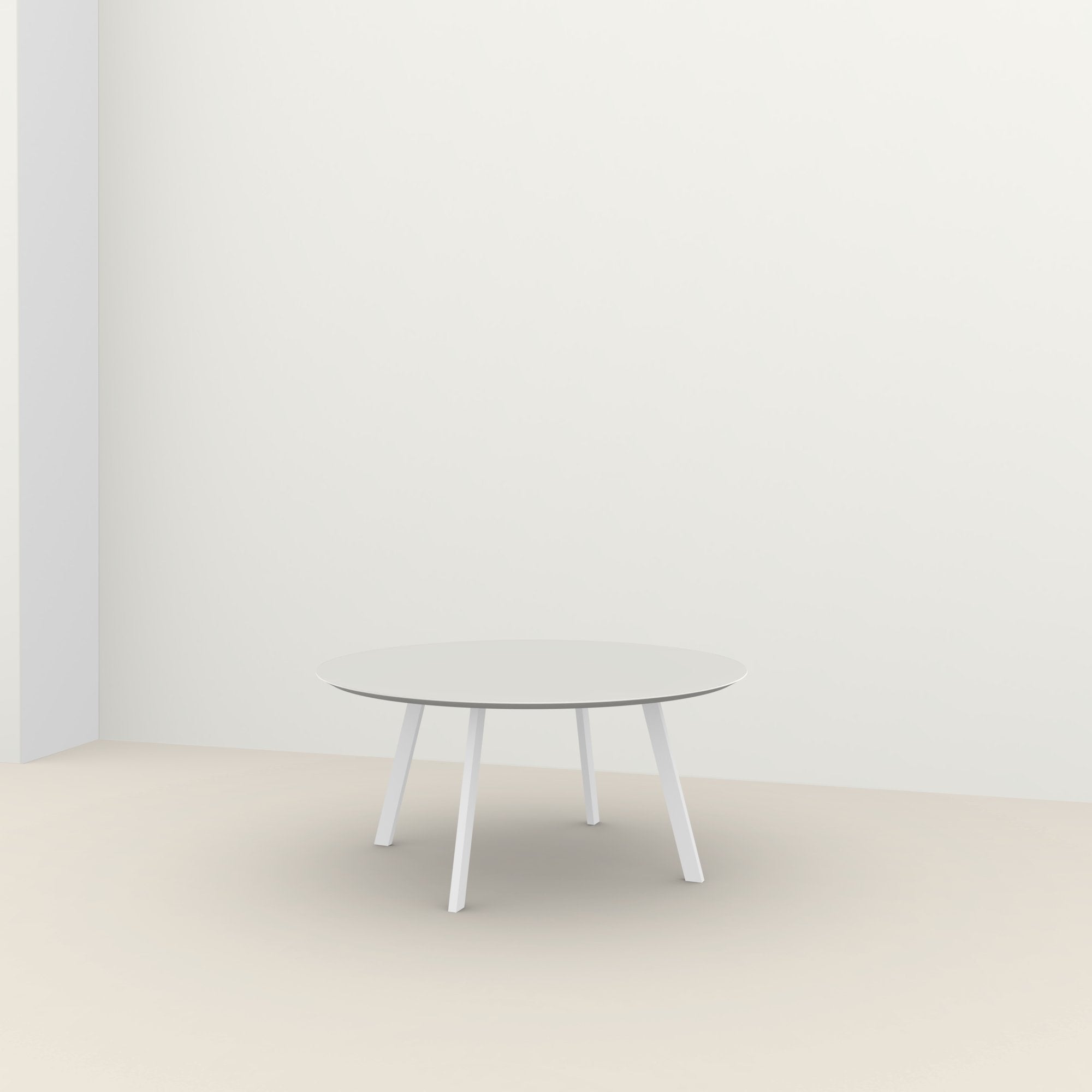 Studio Henk New Co ronde tafel HPL verjongd - wit onderstel - alle formaten - Oosterlinck