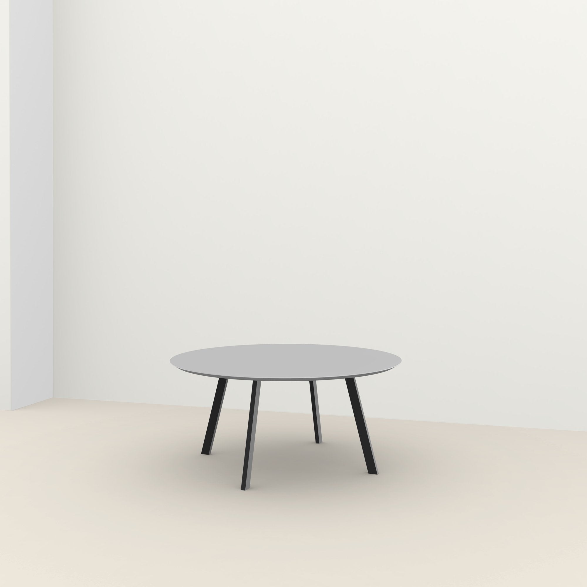 Studio Henk New Co ronde tafel HPL verjongd - zwart onderstel - alle formaten - Oosterlinck