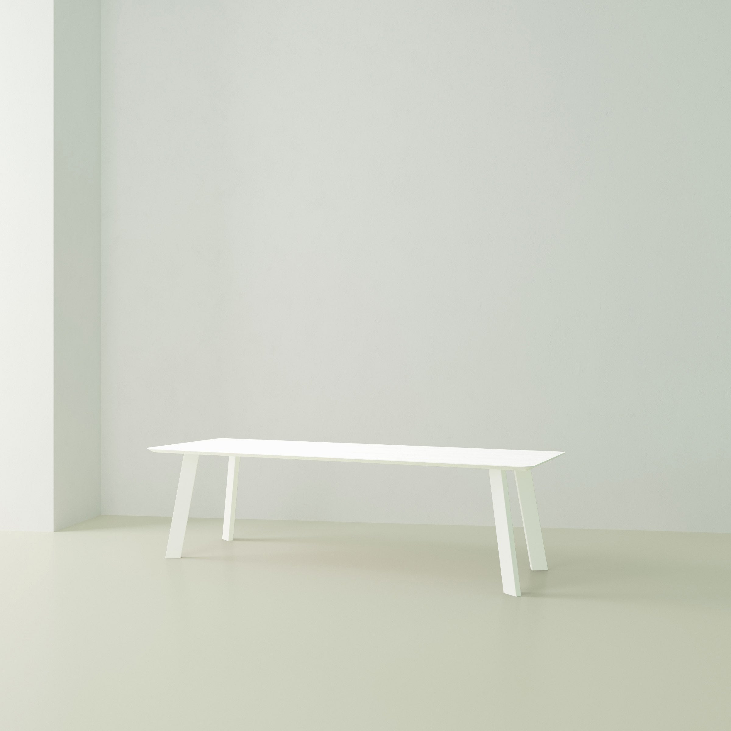 Studio Henk New Co tafel HPL verjongd - wit onderstel - alle formaten - Oosterlinck