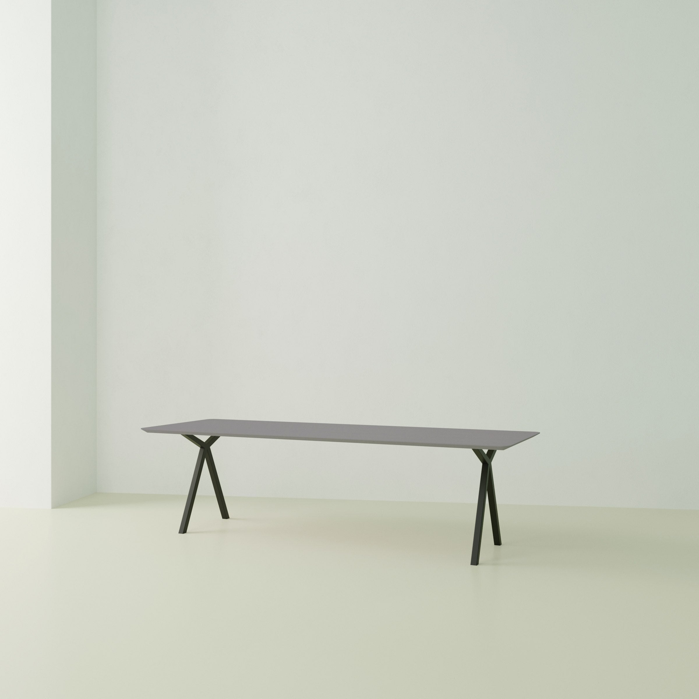 Studio Henk Slim-X tafel HPL verjongd - zwart onderstel - alle formaten - Oosterlinck
